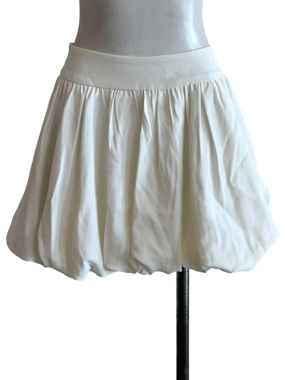Ivory White Balloon Skirt