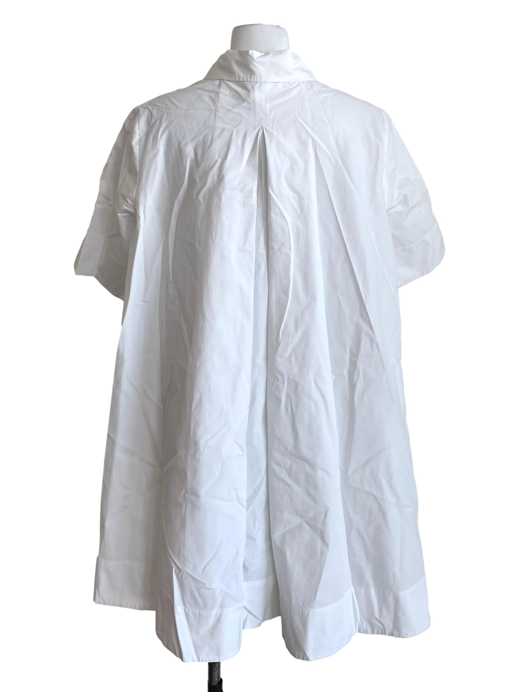 White Shirt Tent Dress