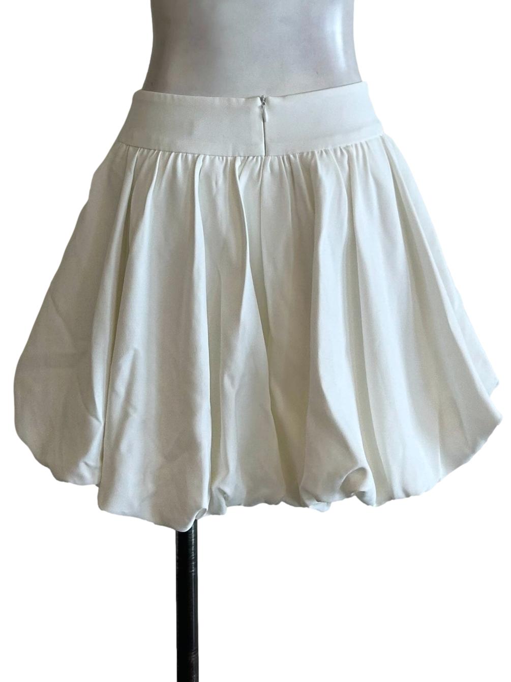 Ivory White Balloon Skirt
