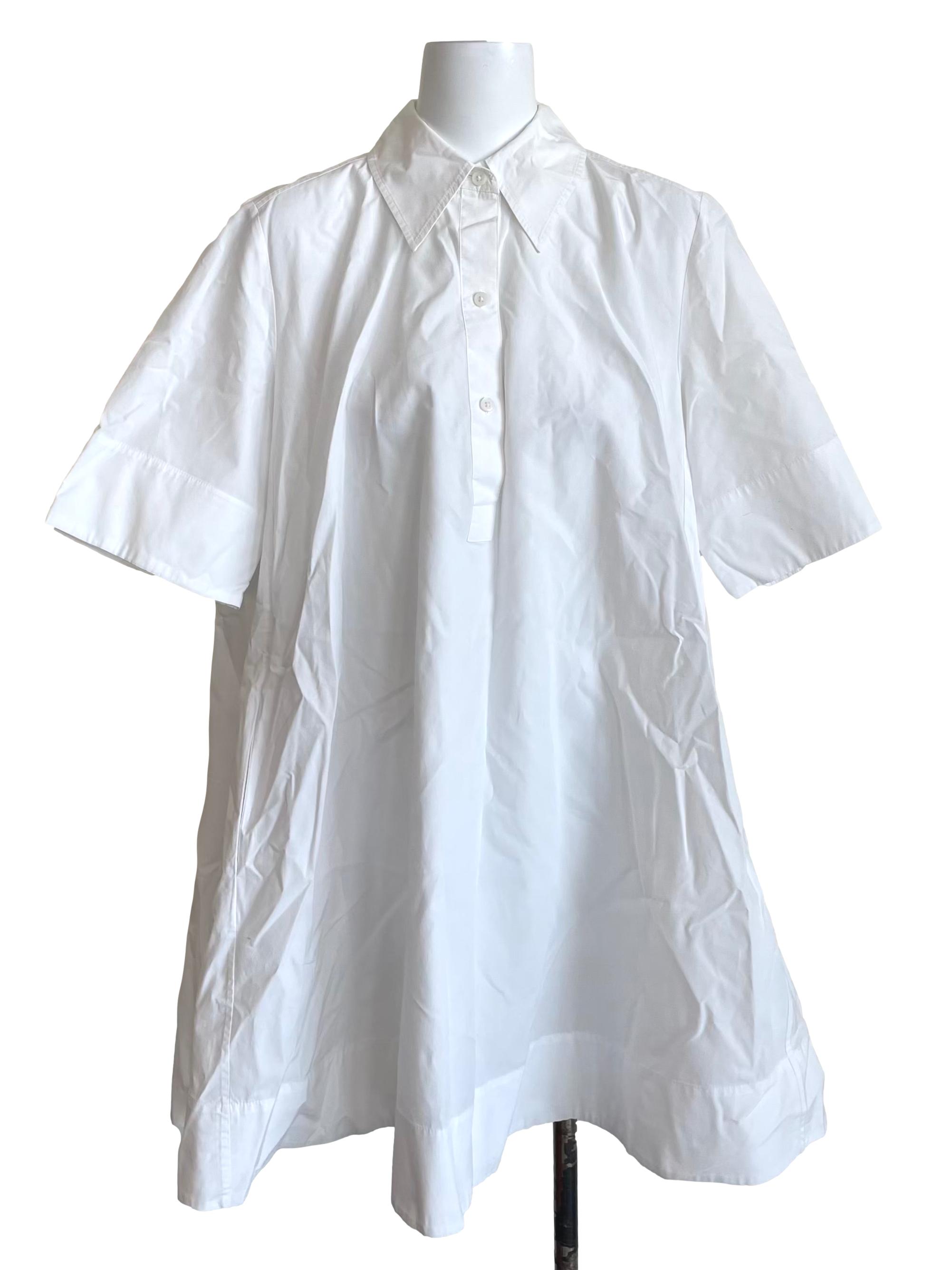 White Shirt Tent Dress