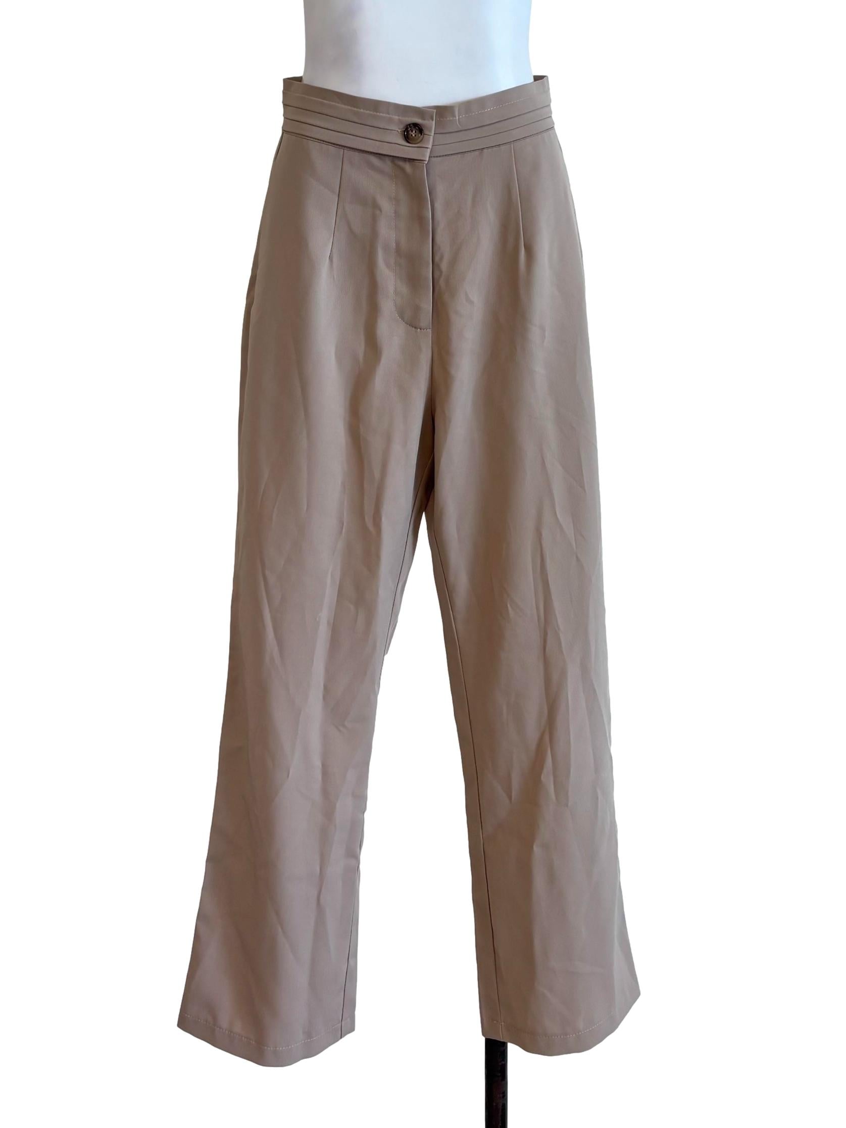 Latte Brown High Waist Pant