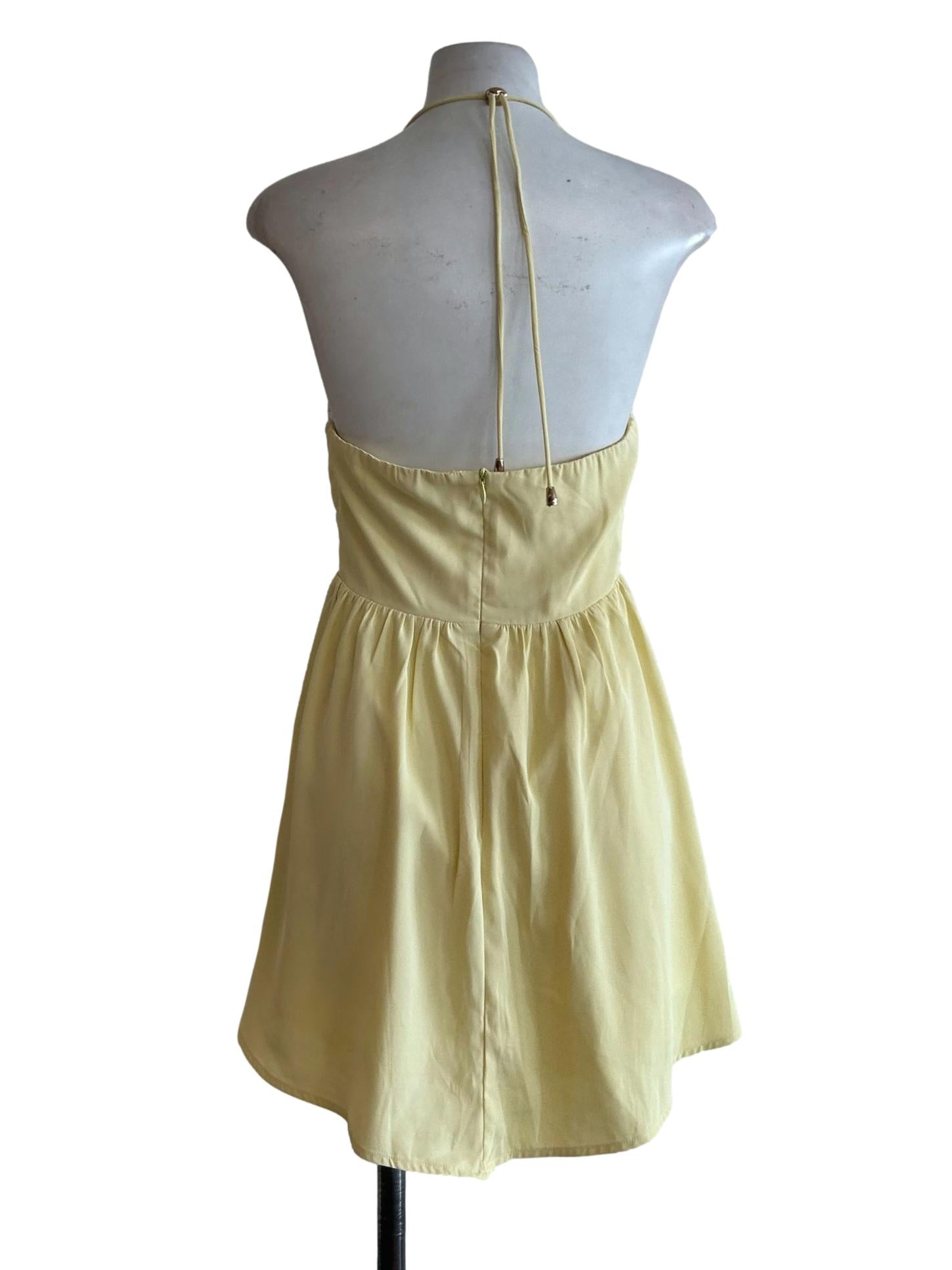 Light Yellow Mini Dress