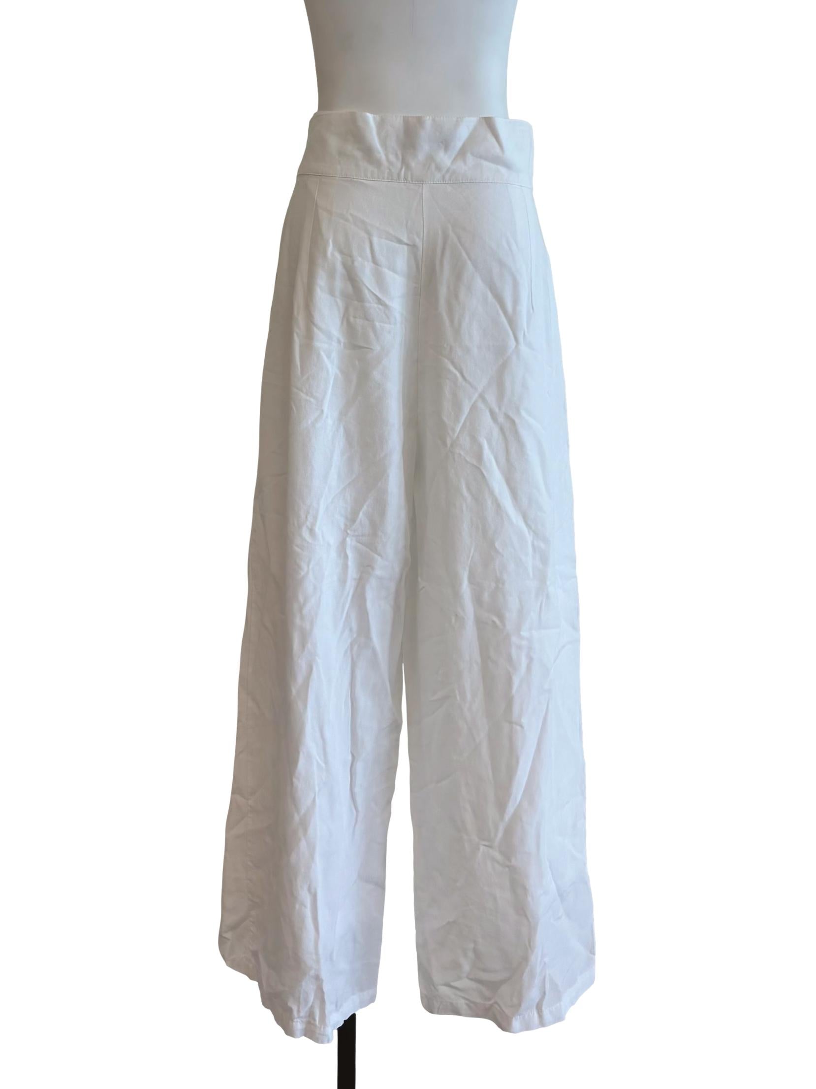 Powder White Relaxed Pants