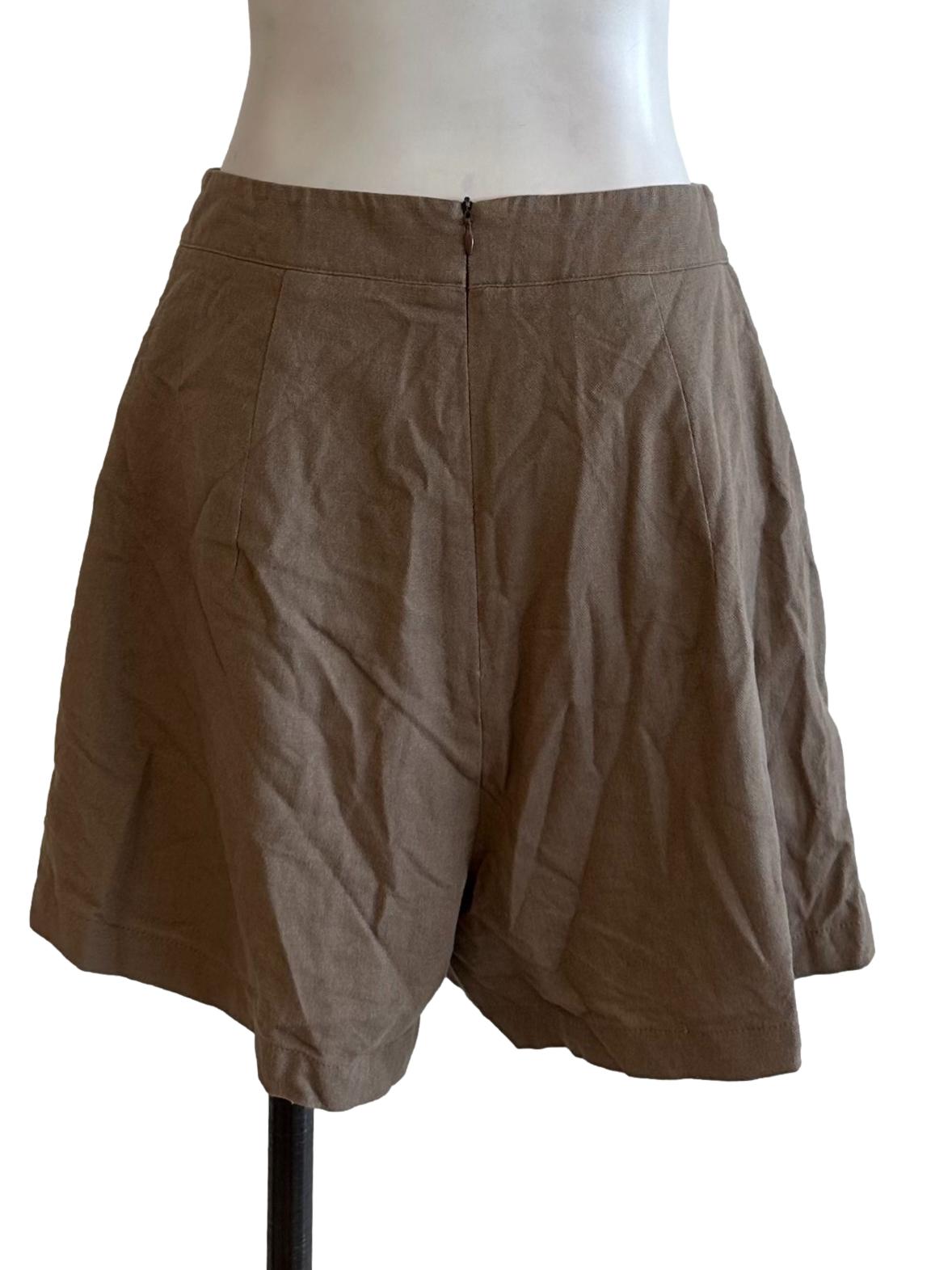Mocha Brown High Waist Shorts