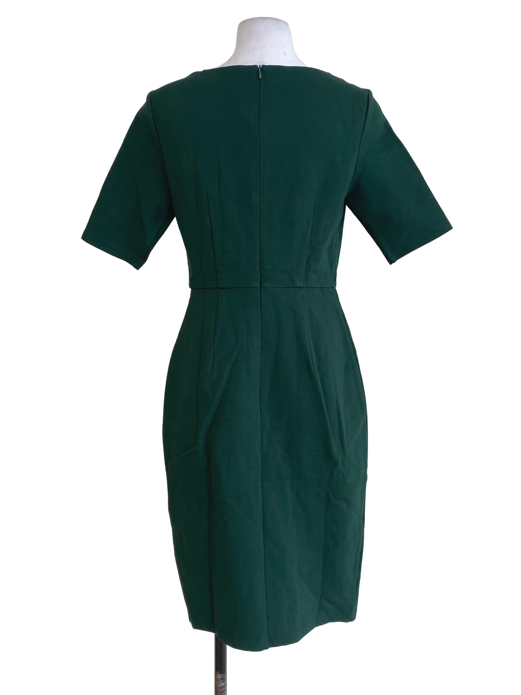 All Would Envy Dark Green Empire Dress | REFASH