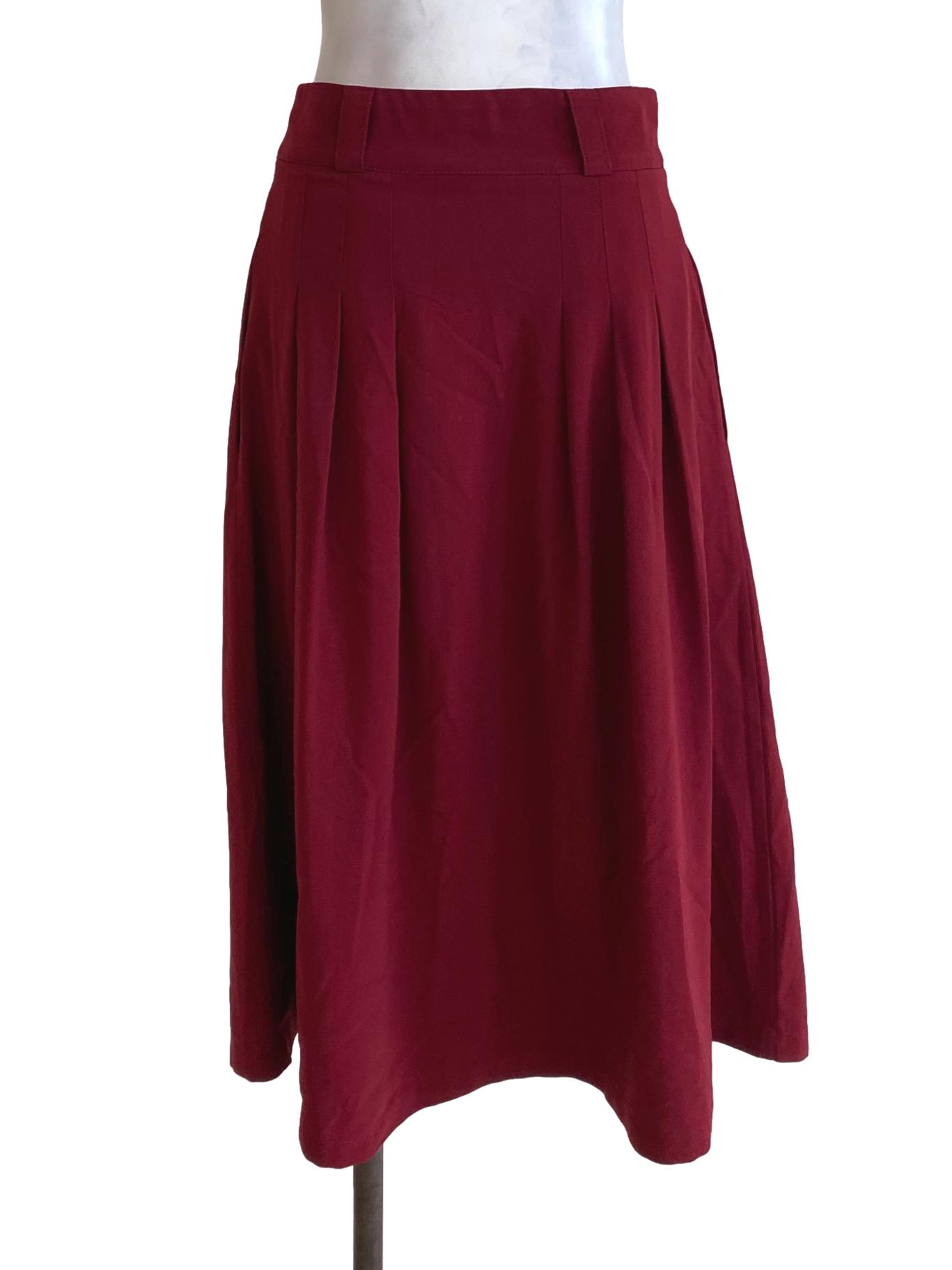 Supergurl Red Pleated Skirt | REFASH