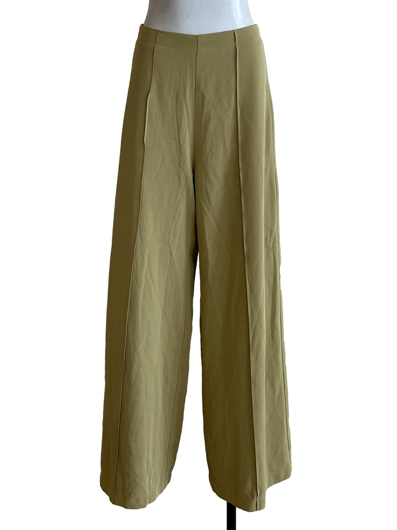 Pear Green Wide Leg Pants