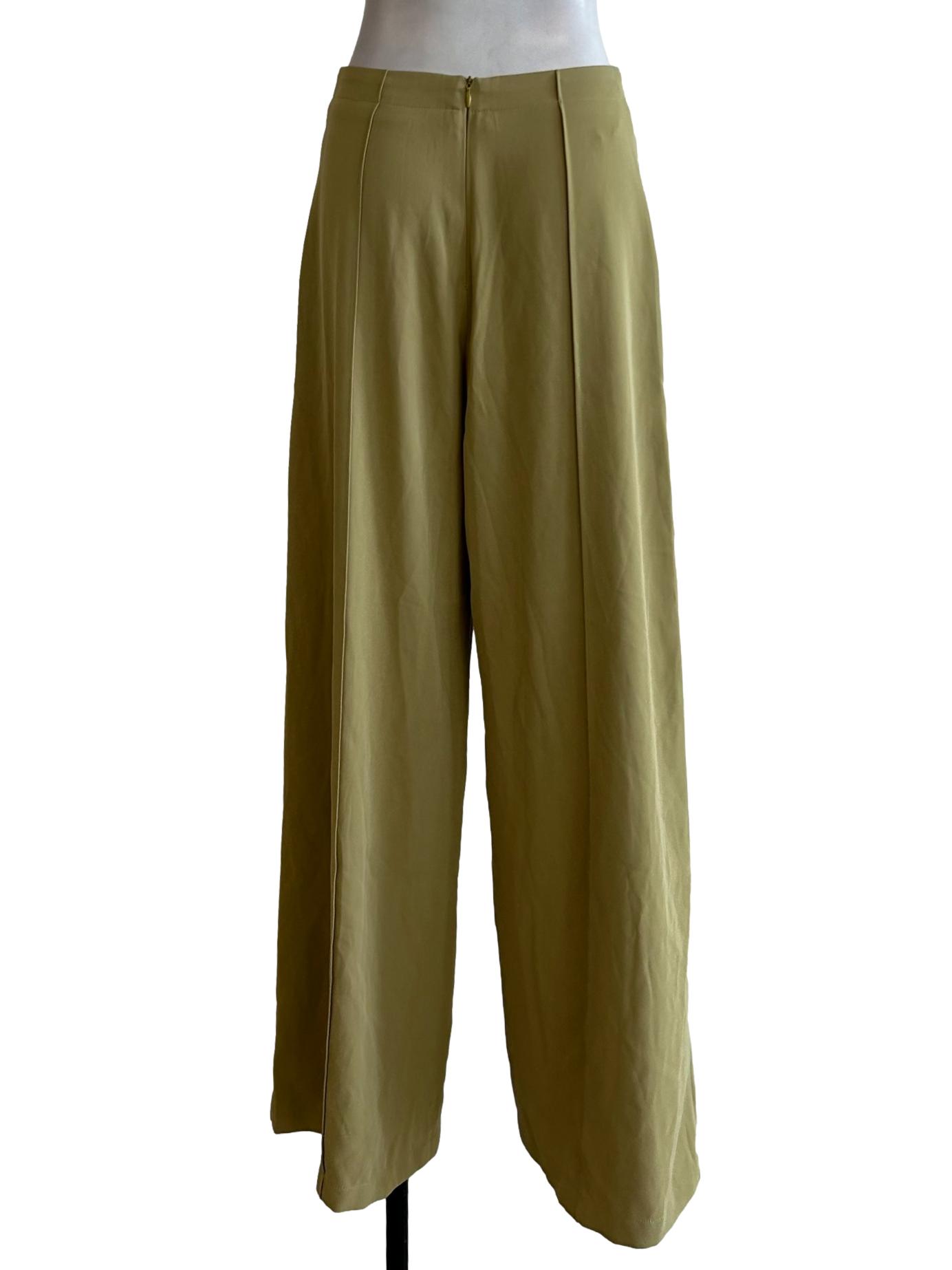 Pear Green Wide Leg Pants