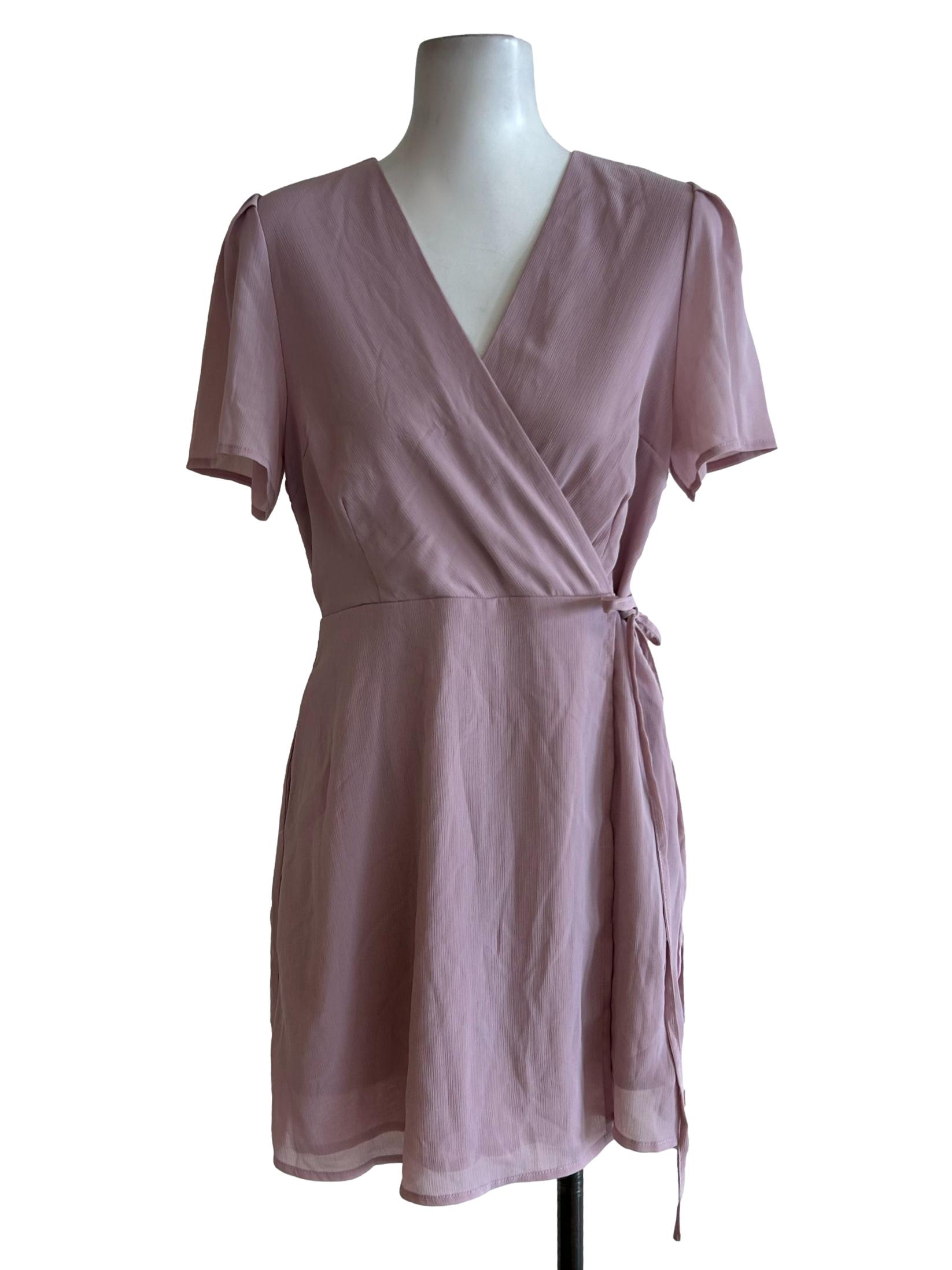 Dusty Purple Wrap Romper