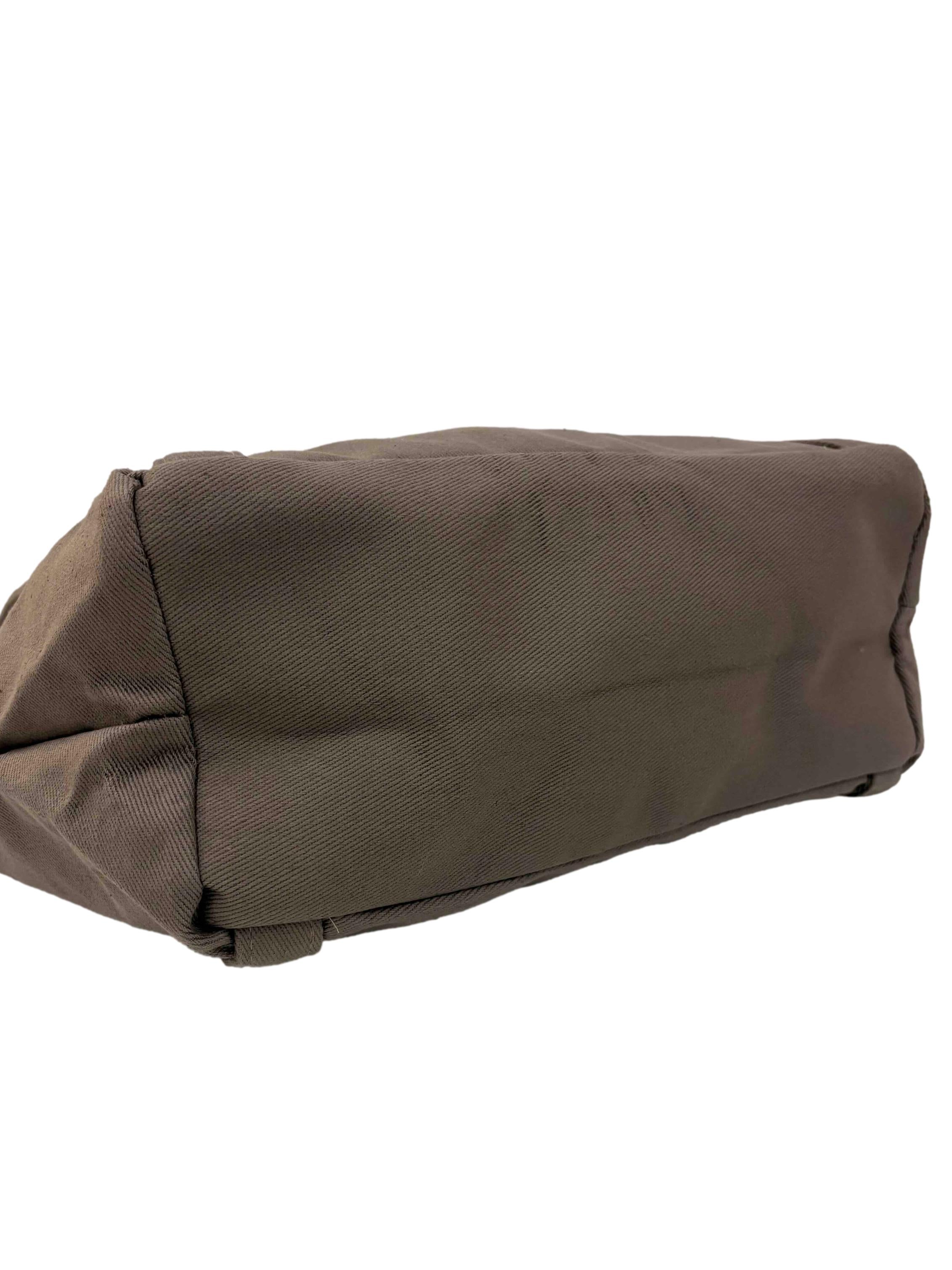 Truffle Grey Puffer Tote Bag