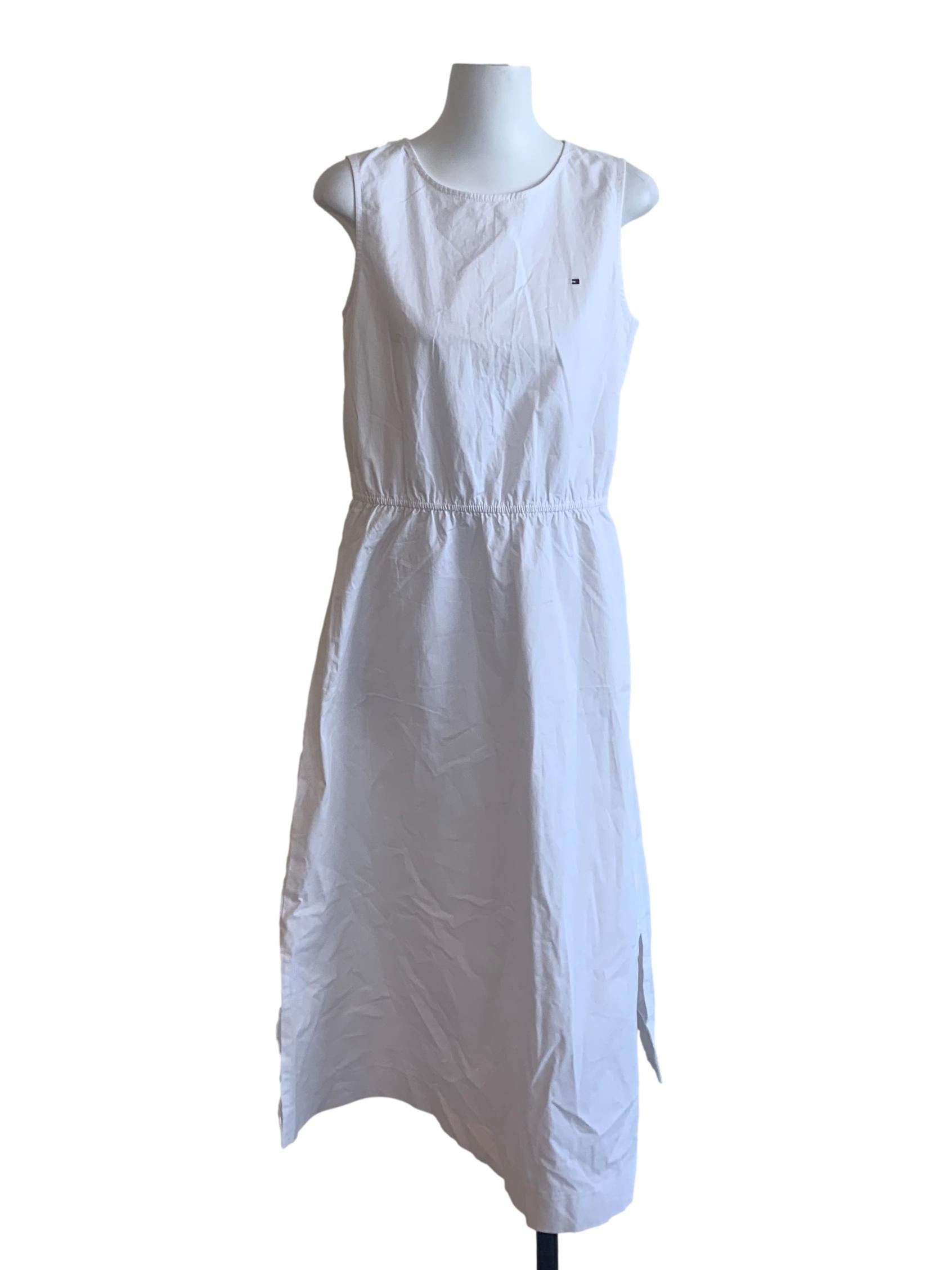 Chiffon White Sheath Dress