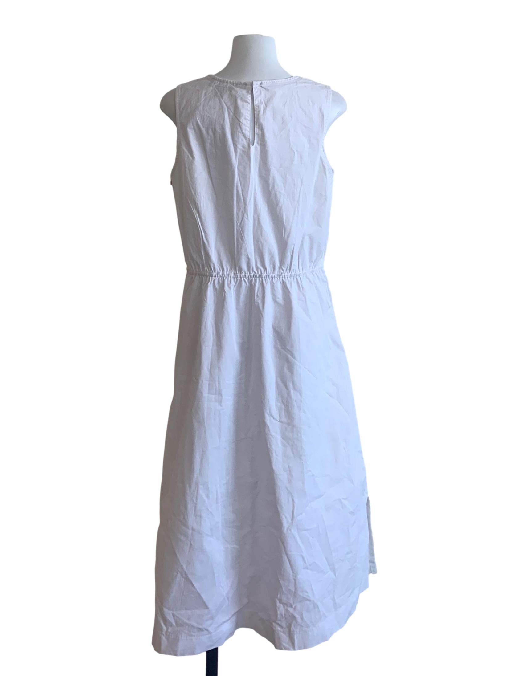 Chiffon White Sheath Dress