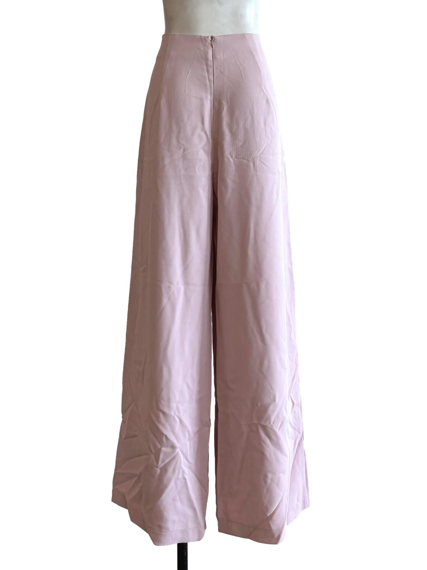 Baby Pink Wide Leg Relaxed Pants