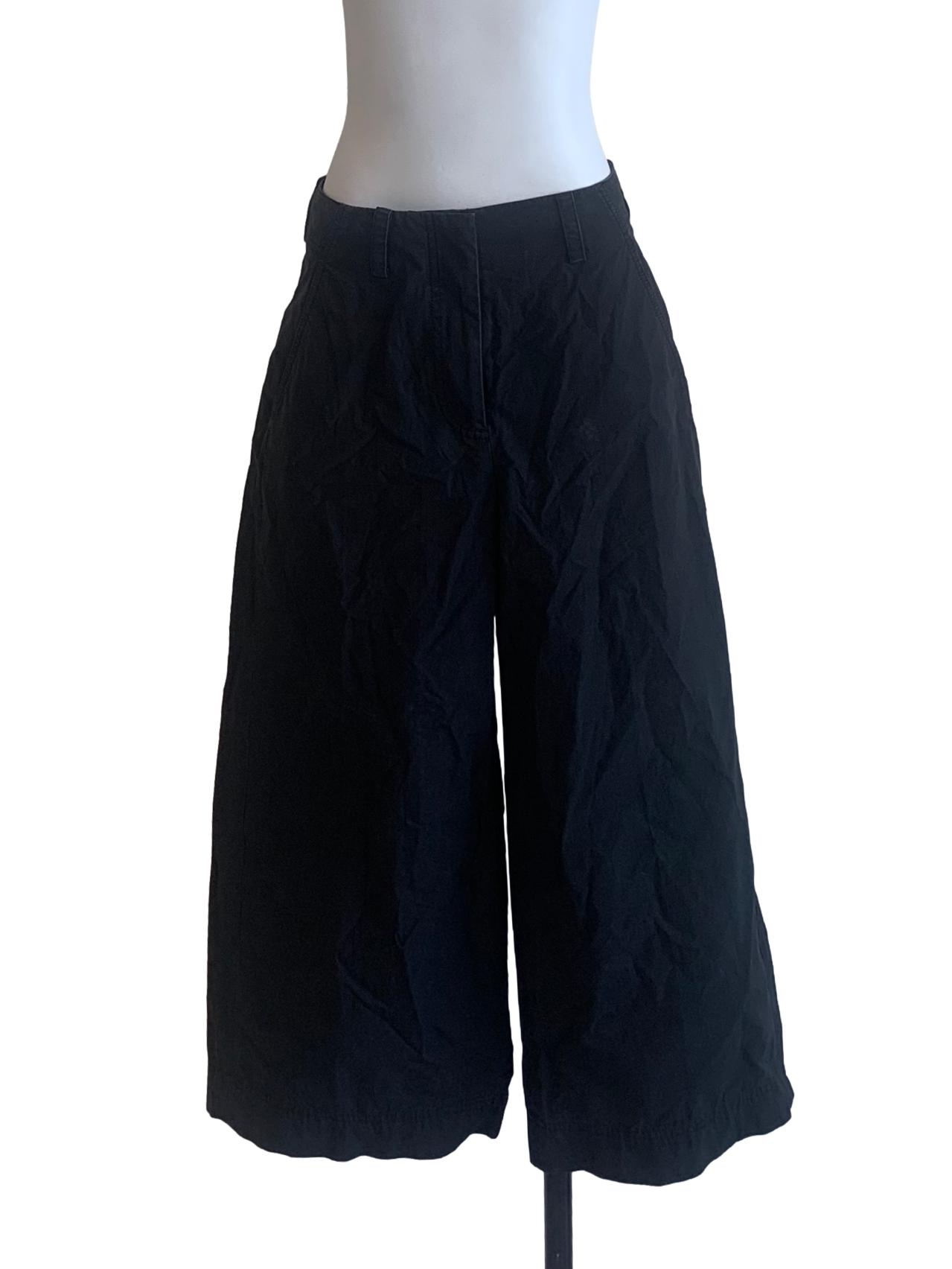 Charcoal Black Wide Leg Pants