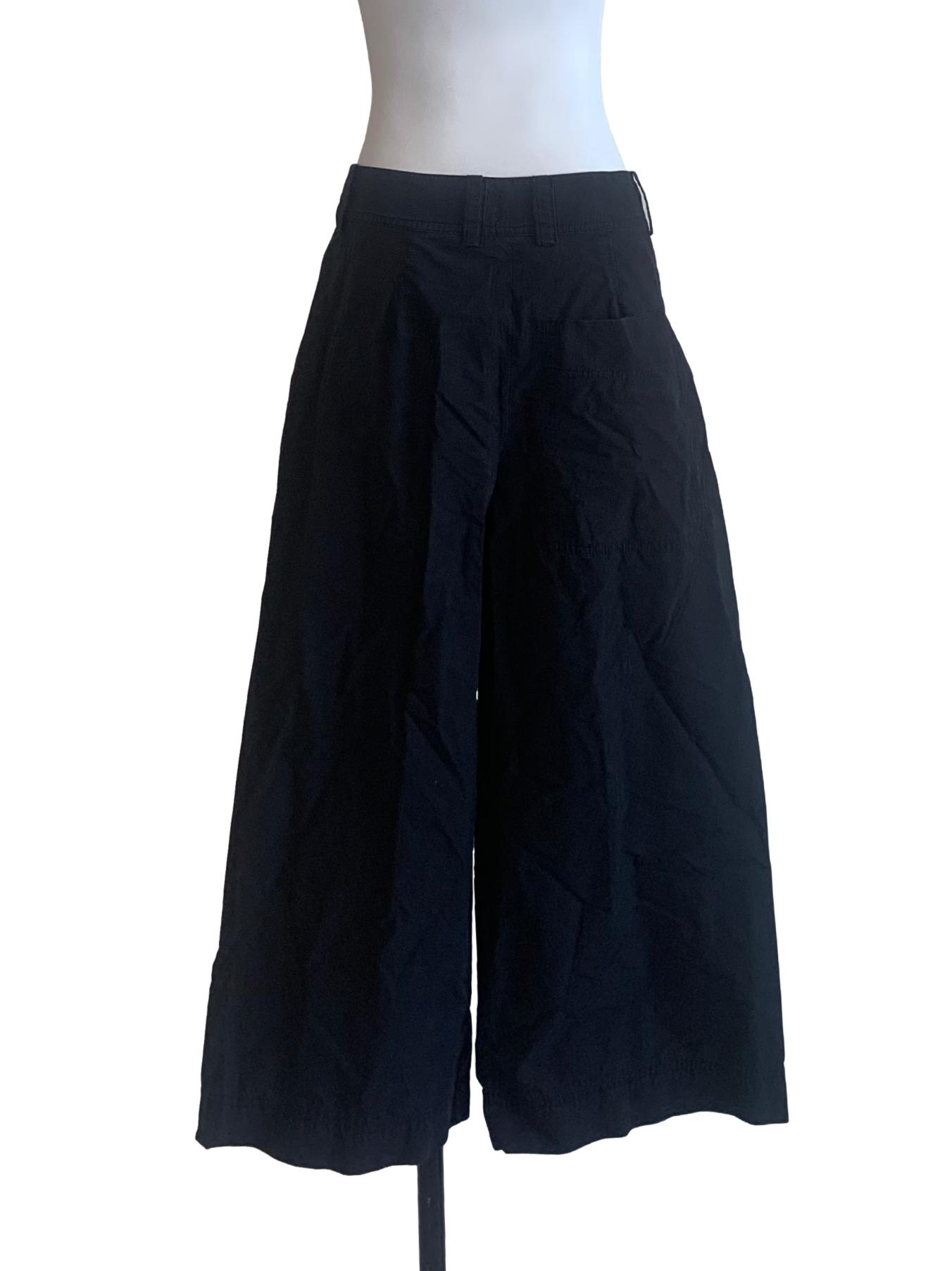 Charcoal Black Wide Leg Pants