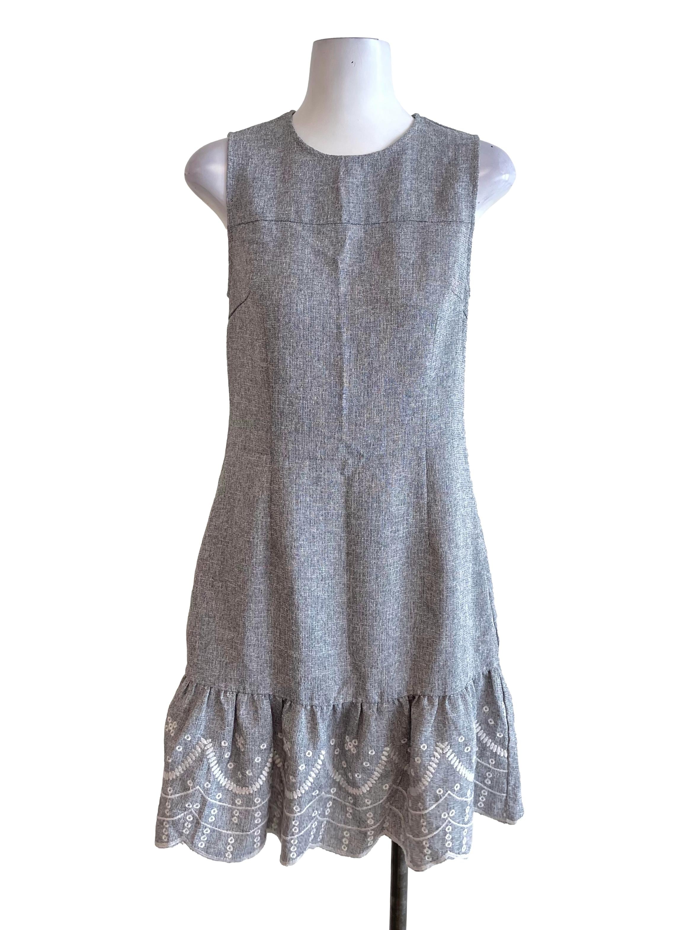 Light Grey Sleeveless Dress