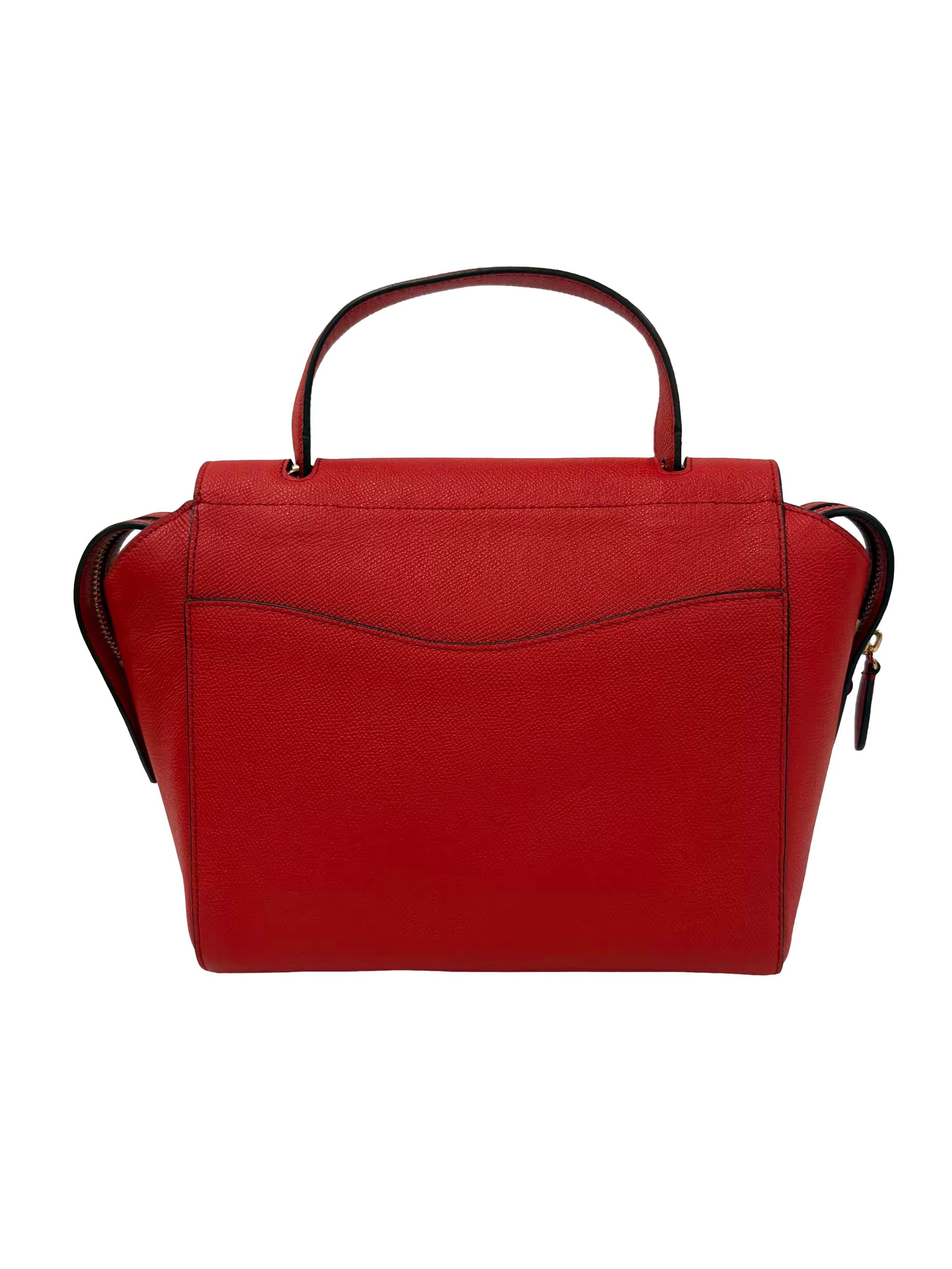 Vibrant Red Gabby Satchel Crossbody Bag