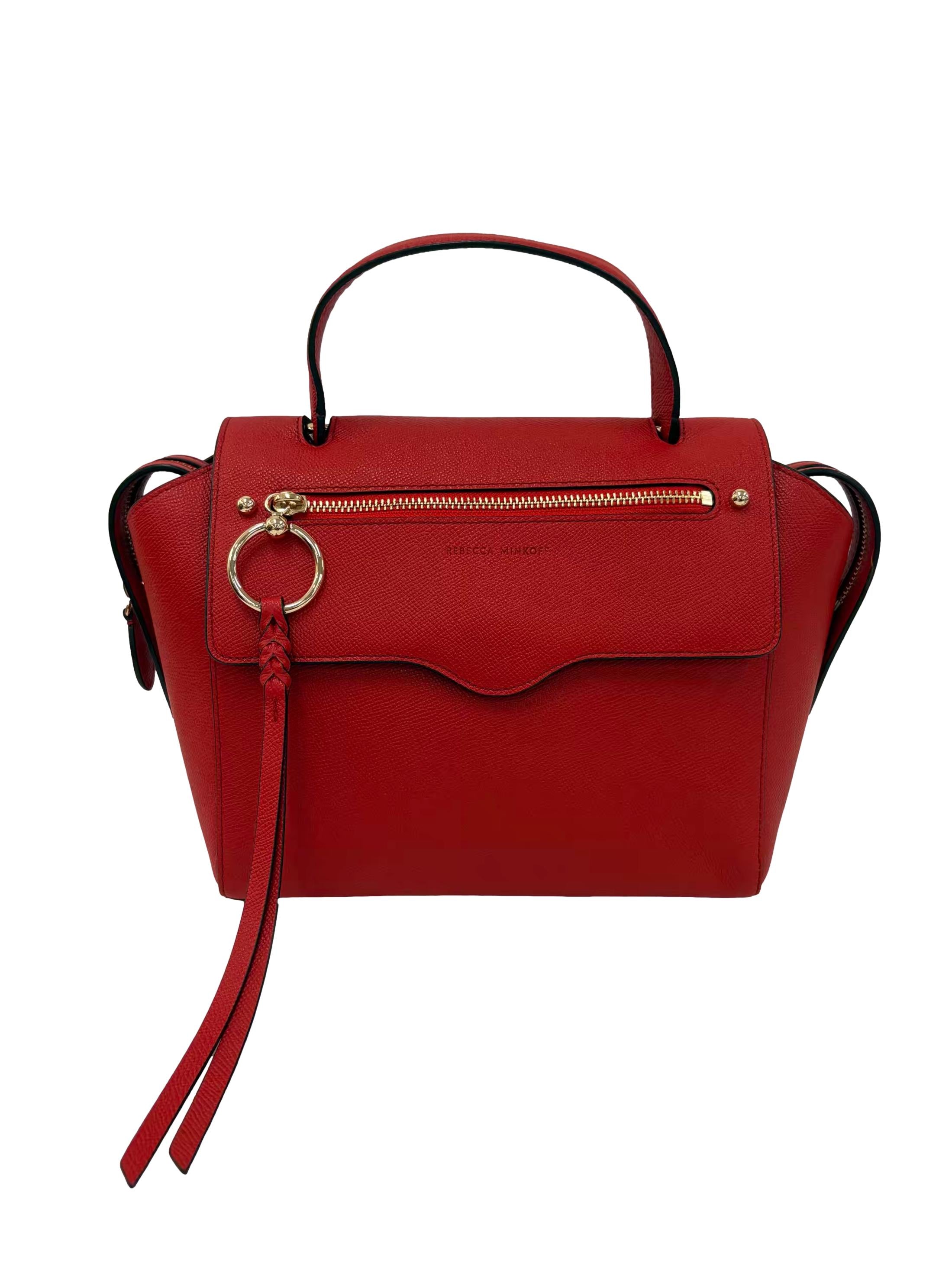 Vibrant Red Gabby Satchel Crossbody Bag