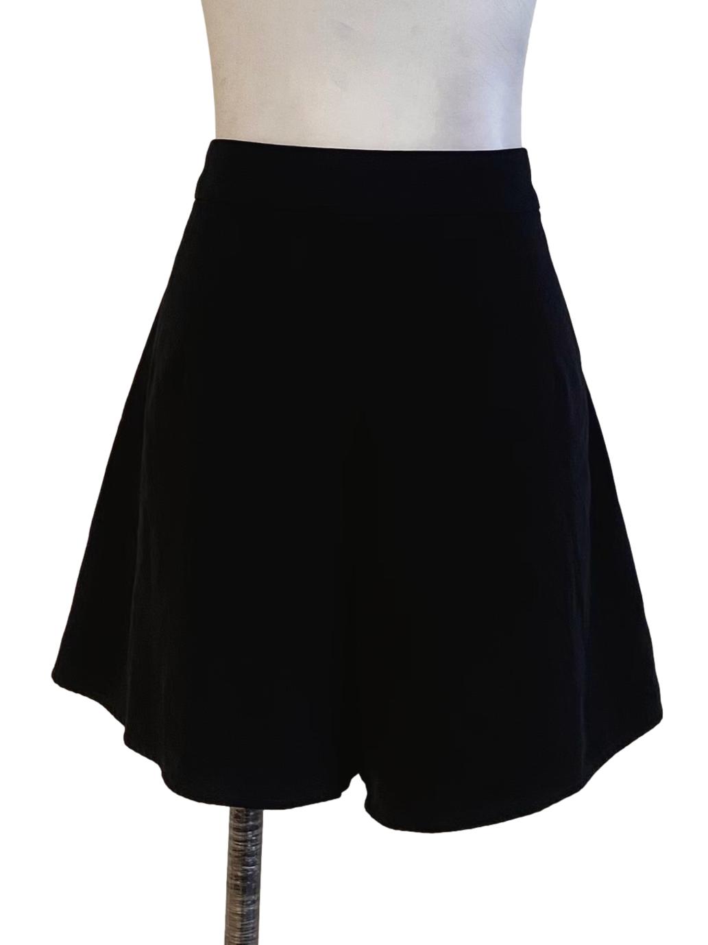Black Herringbone Short
