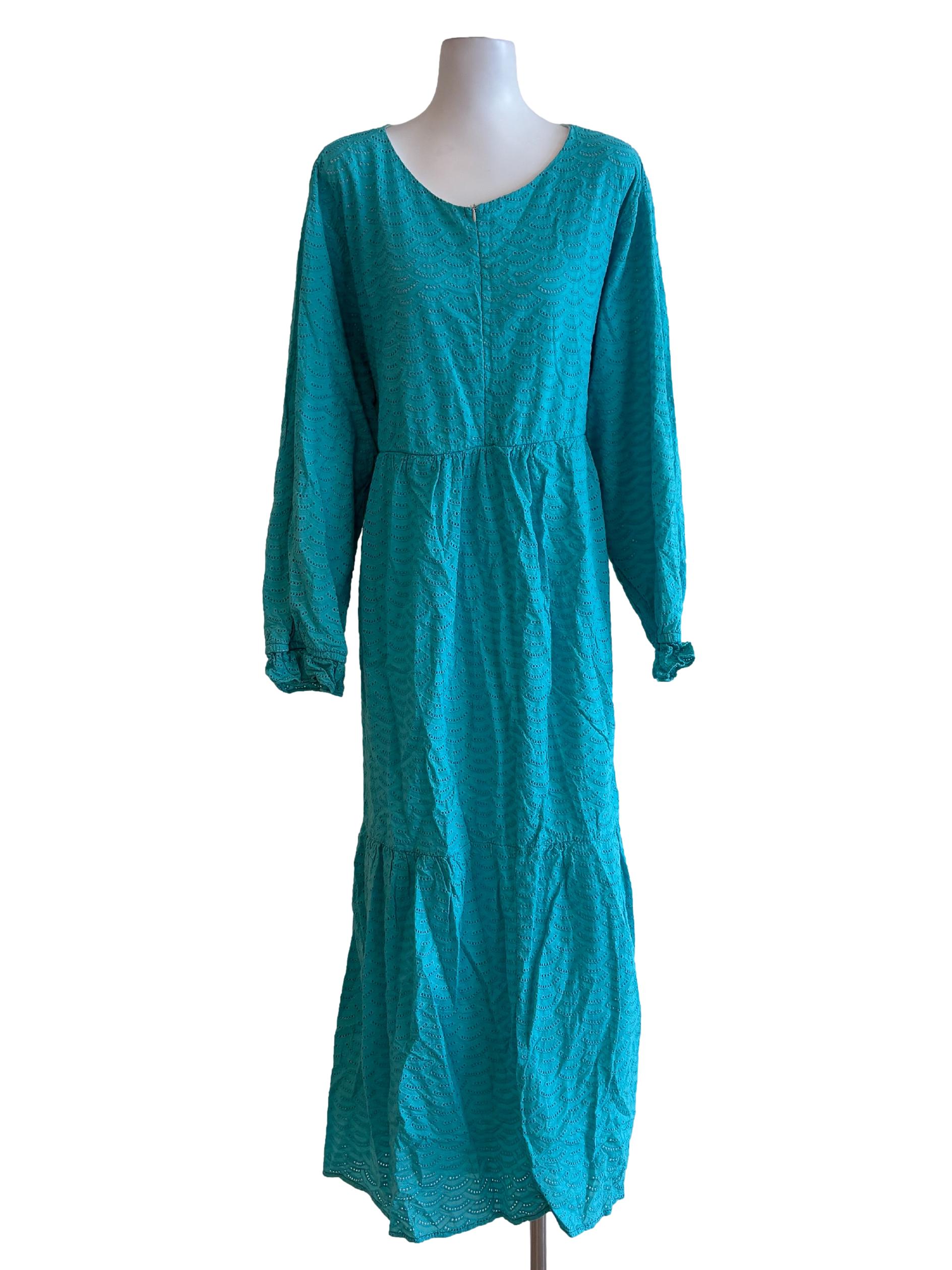 Arctic Blue Eyelet Dress