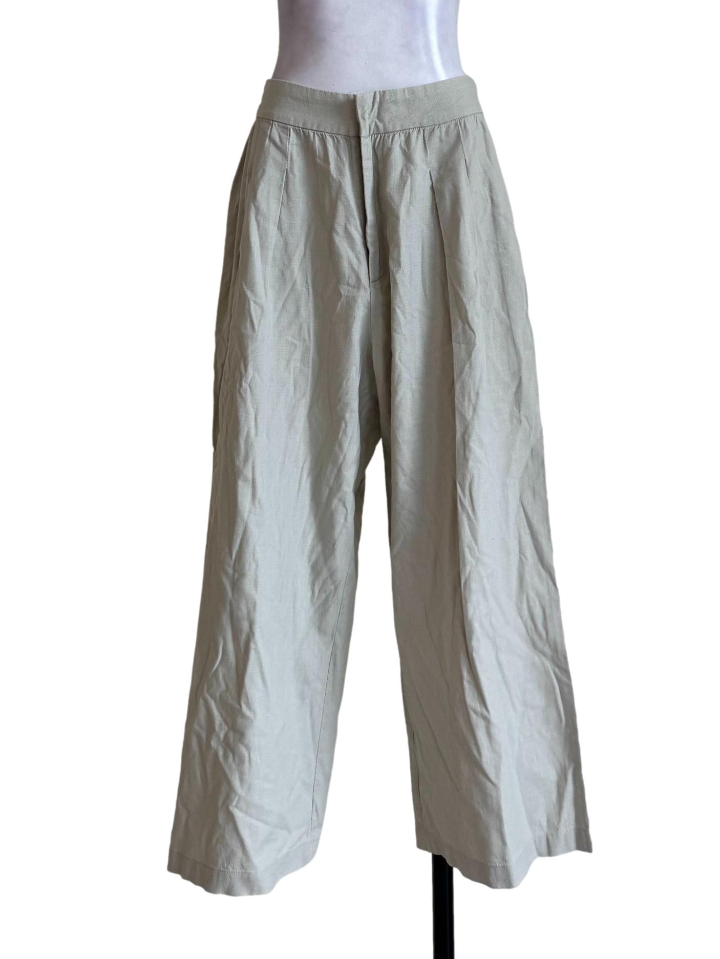 Malt Beige Relax Pants