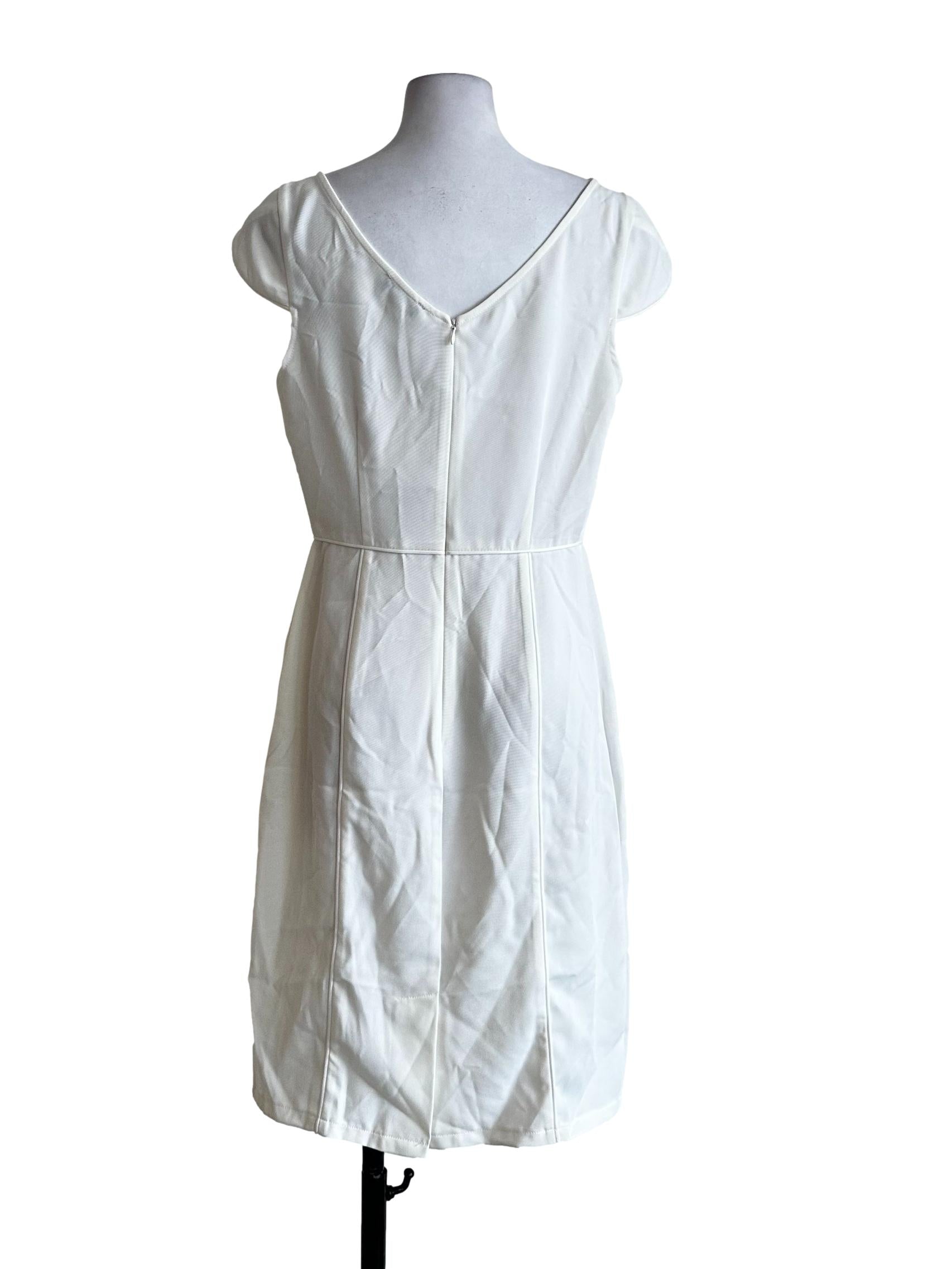 Off-White Plain Midi Dress