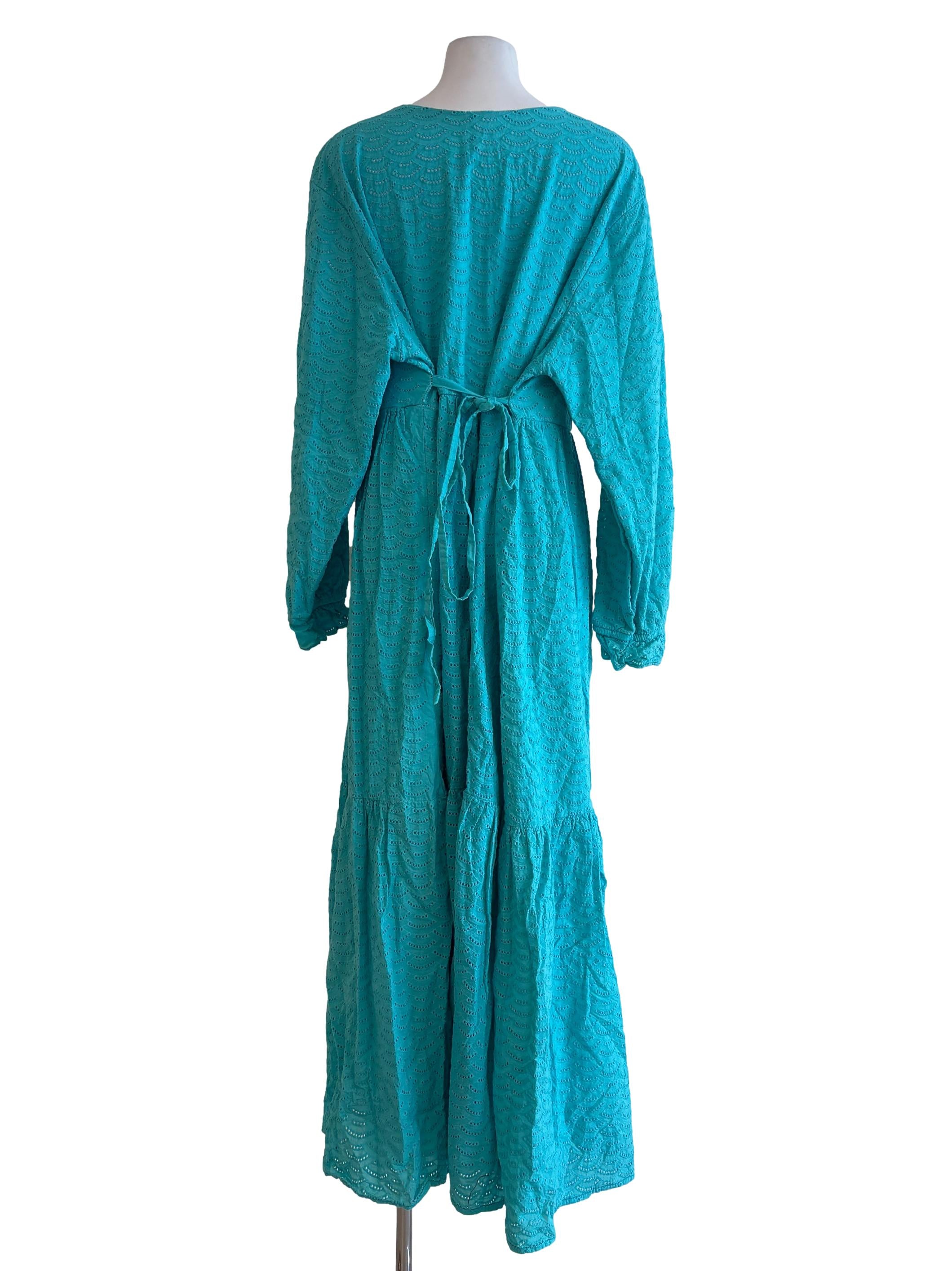 Arctic Blue Eyelet Dress