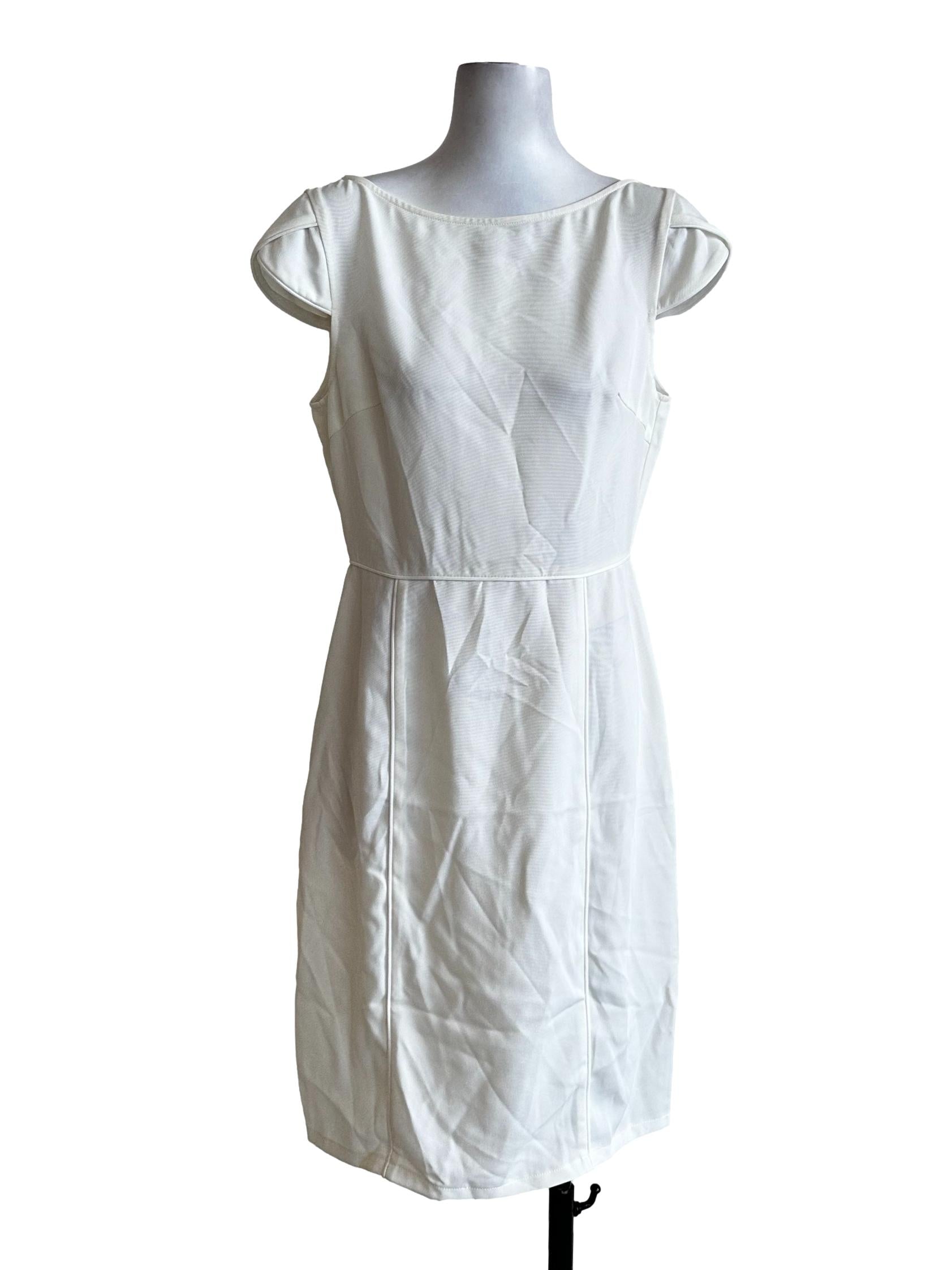 Off-White Plain Midi Dress