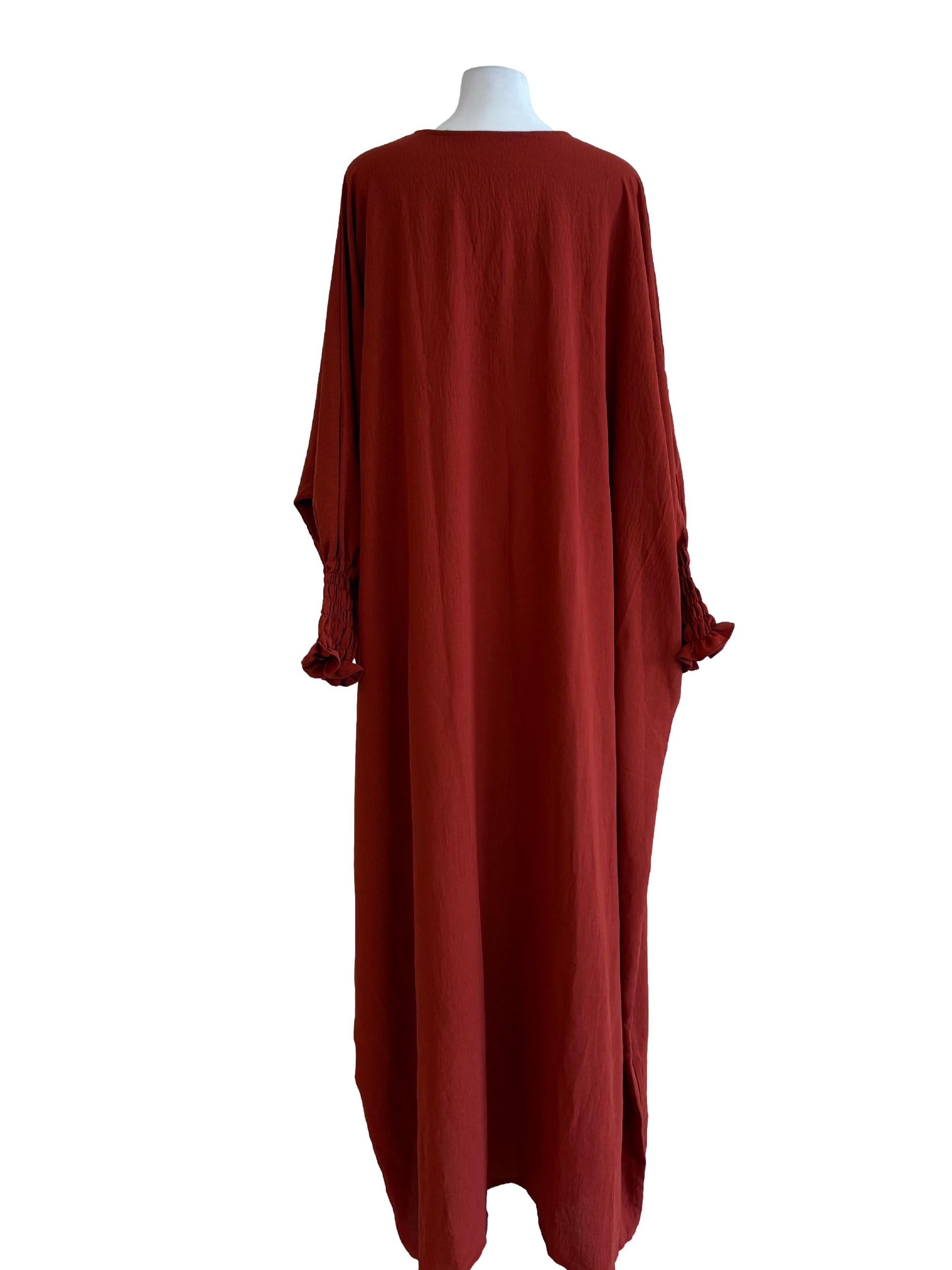Fire Orange Batwing Dress