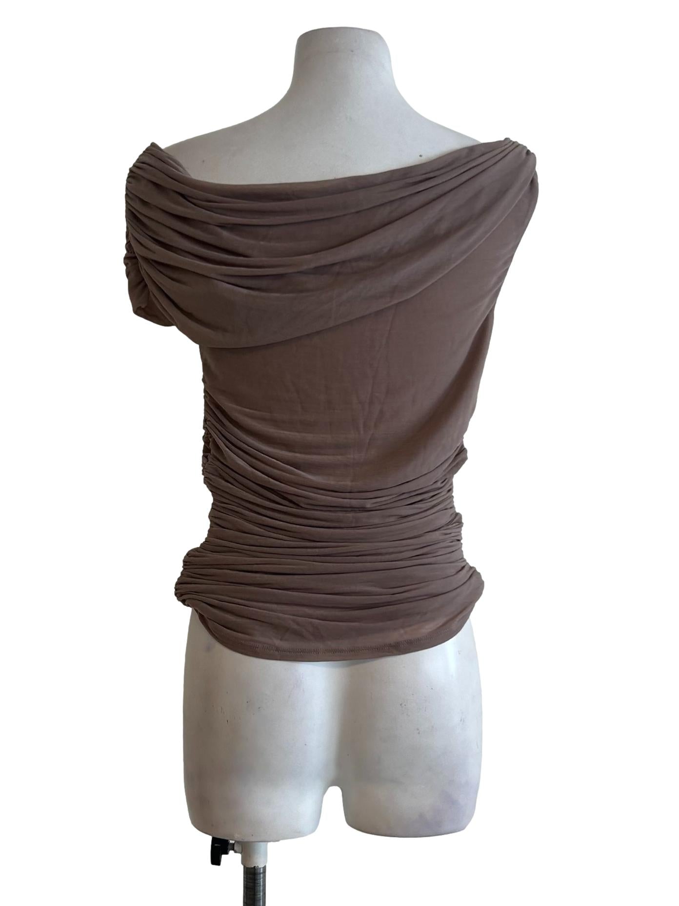 Dusty Rose Ruched Sleeveless Top