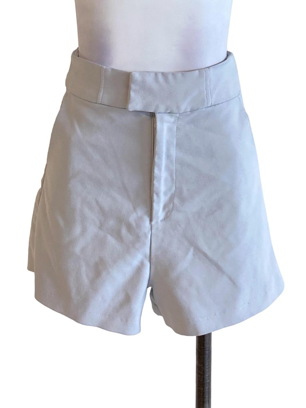 Slate Blue High Waisted Fit Shorts