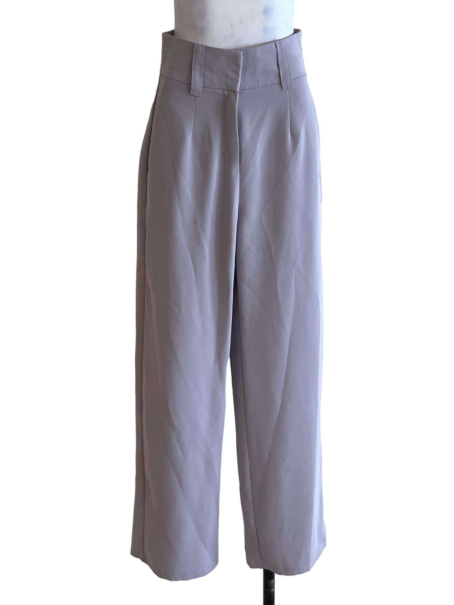 Heather Purple High-Waisted Formal Pants LB
