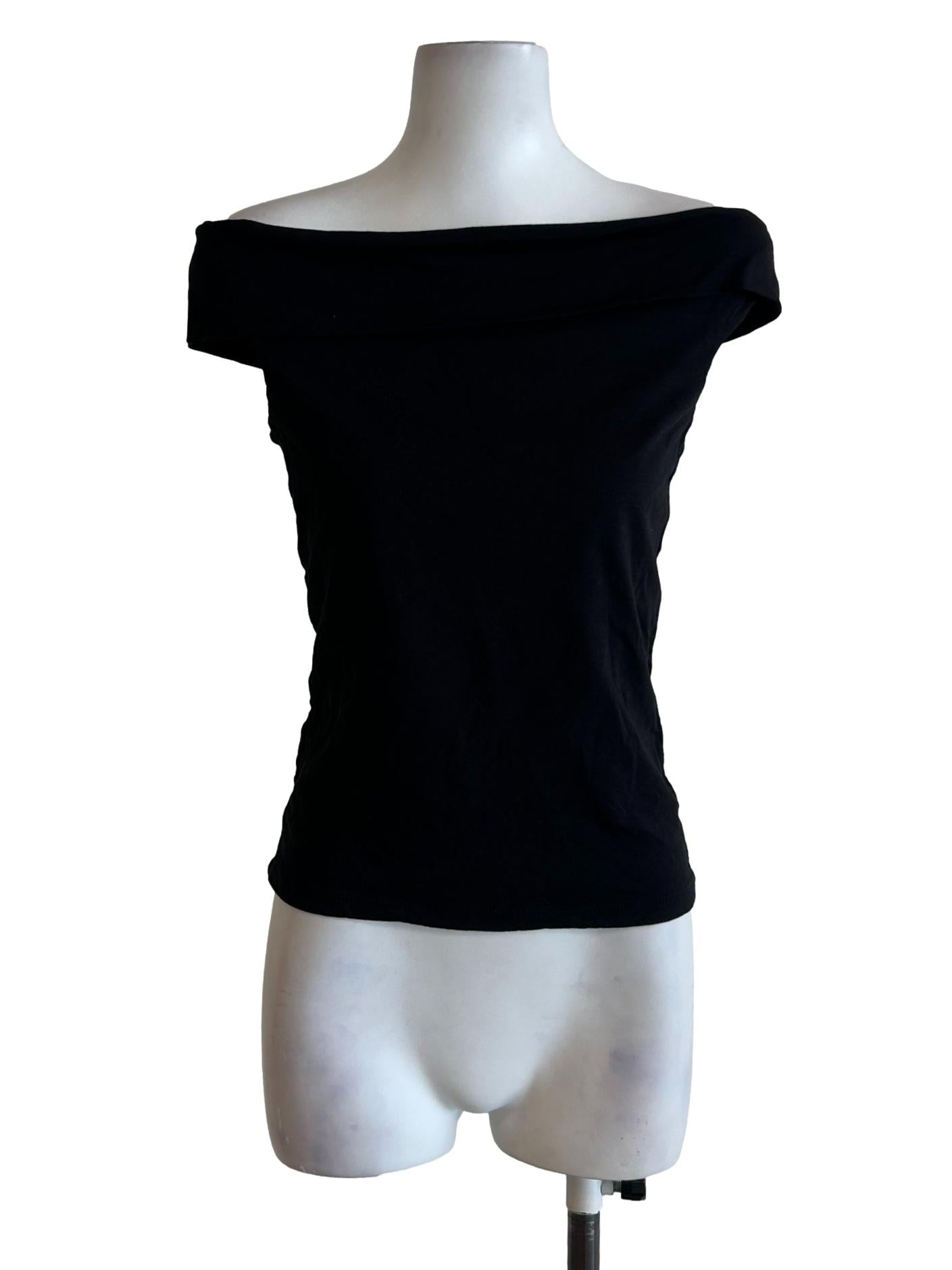 Black Off Shoulder Top