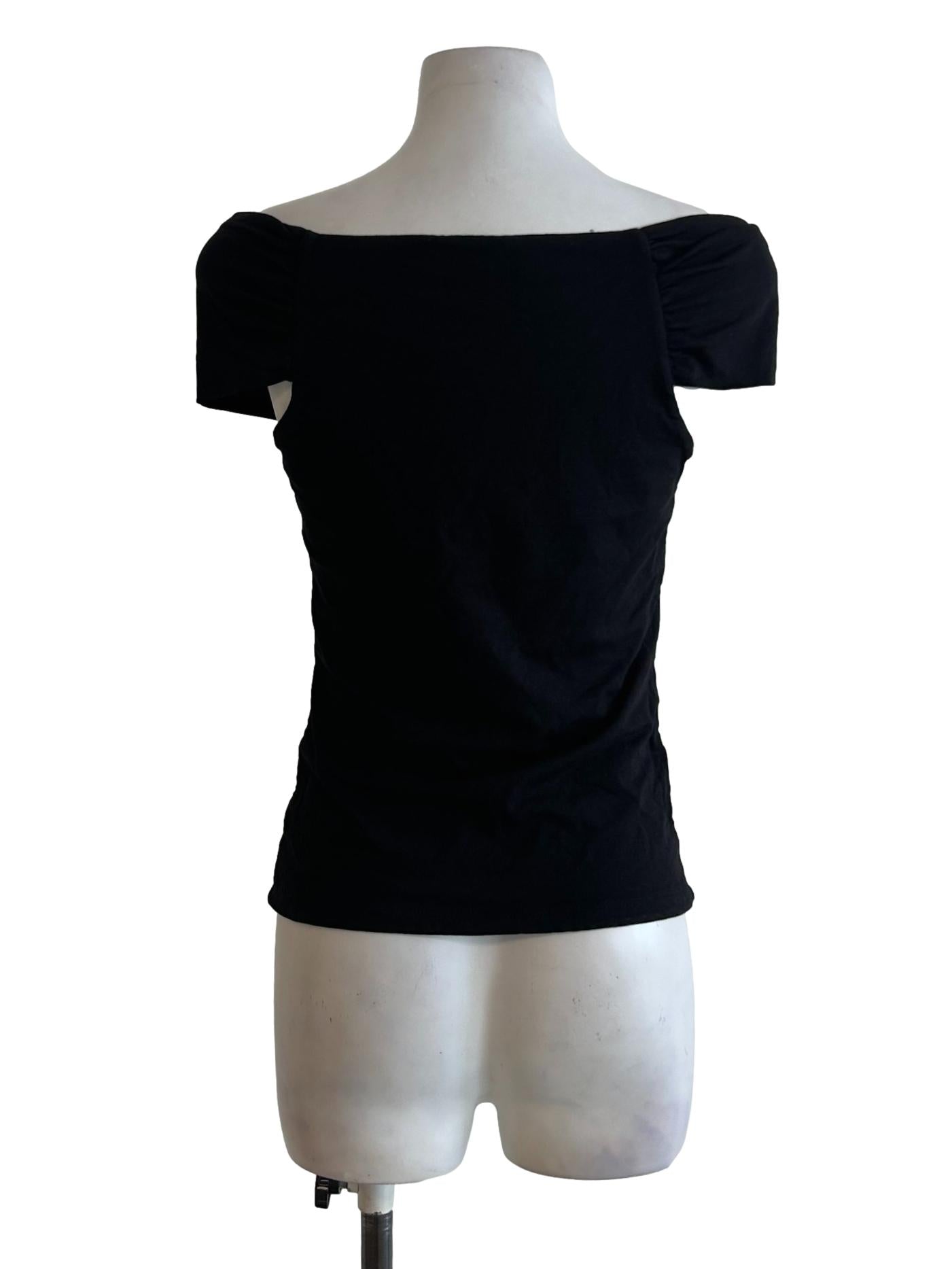 Black Off Shoulder Top