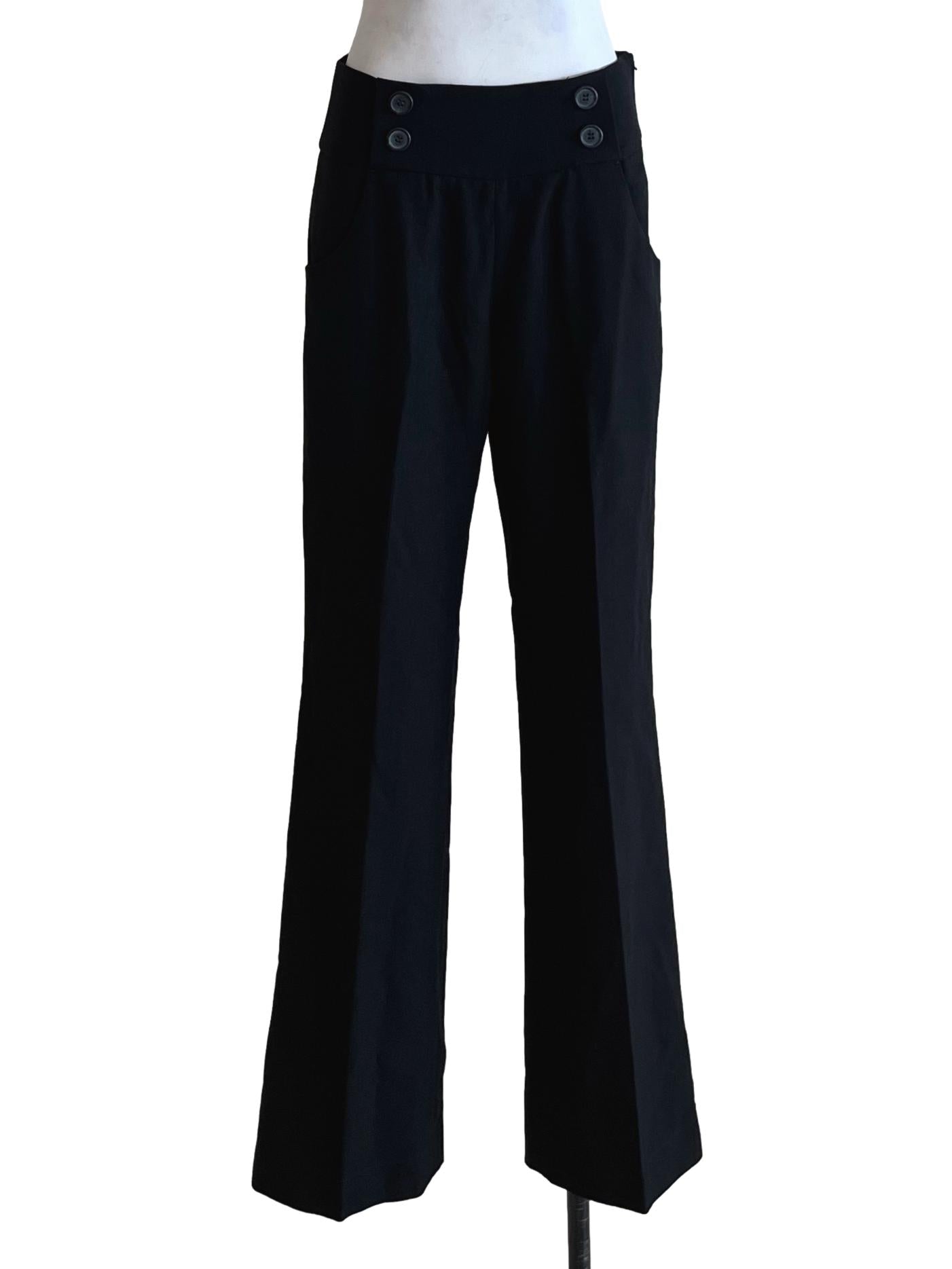 Black High-Waisted Formal Pants LB