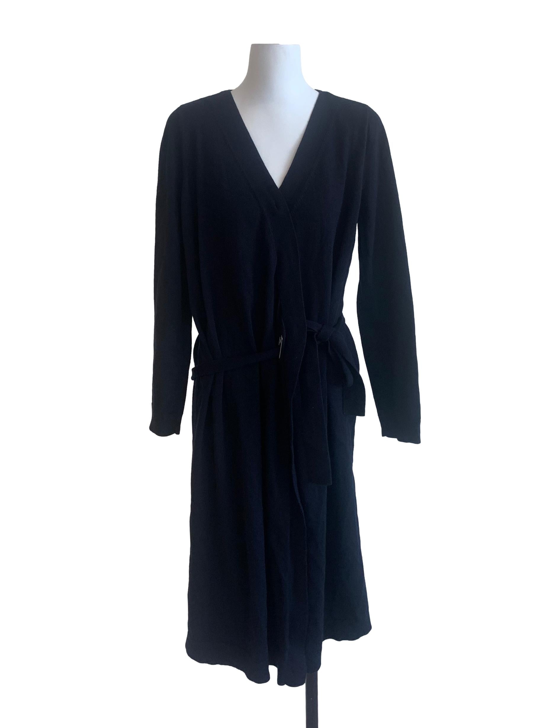 Ebony Black Wrap Dress