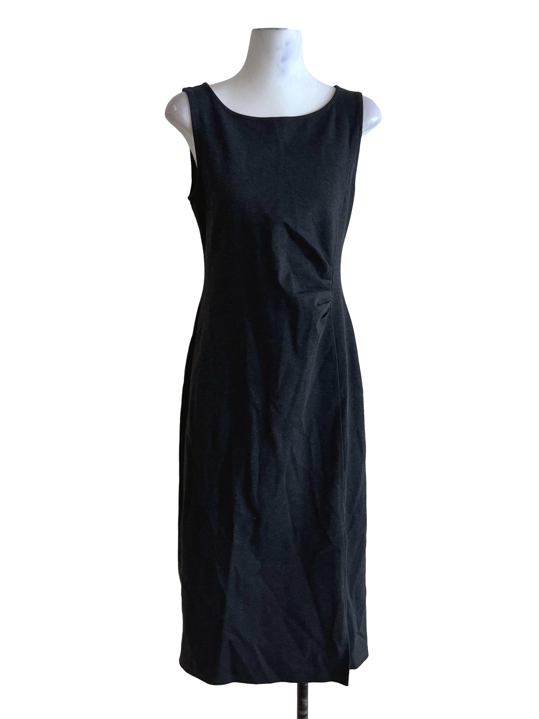 Grey Jewel Neckline Sheath Dress
