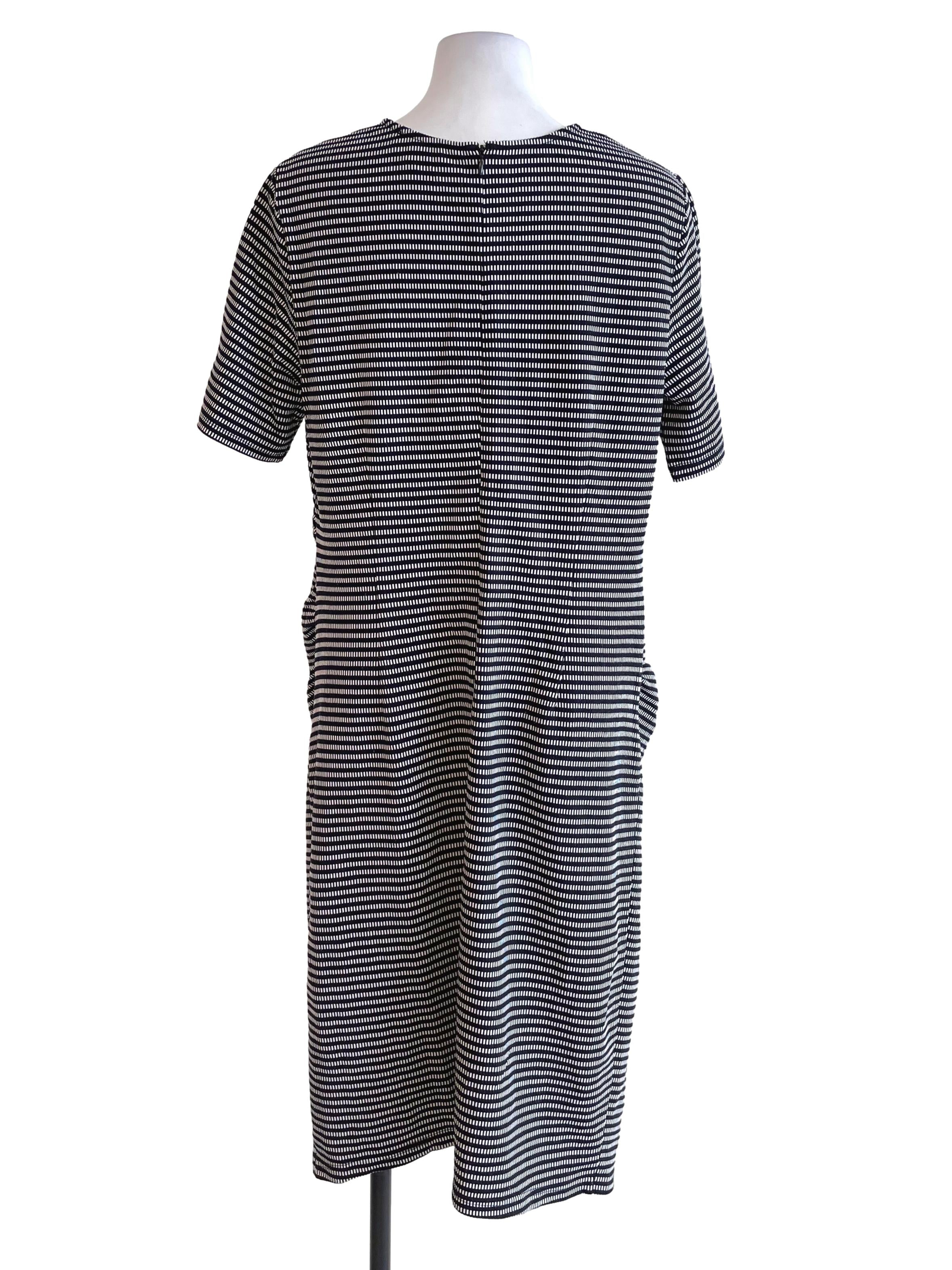 Black Striped Tee Dress LB