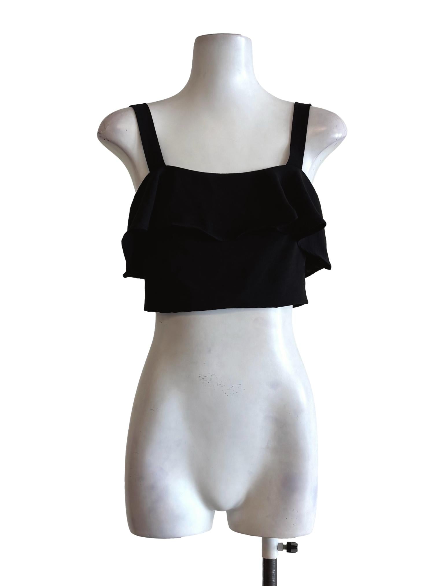 Night Black Layered Camisole Top TTR