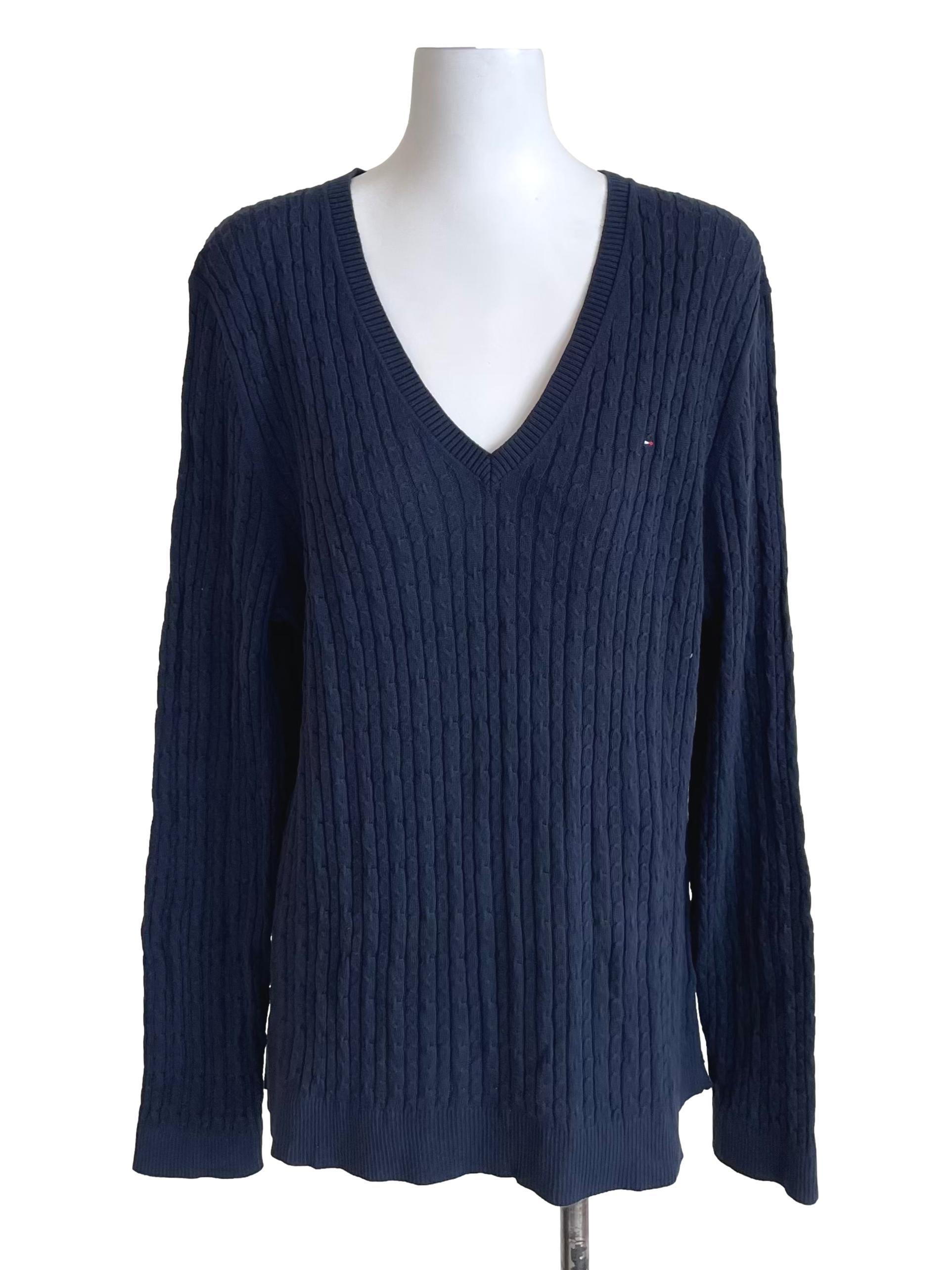 Navy Tweed Jumper