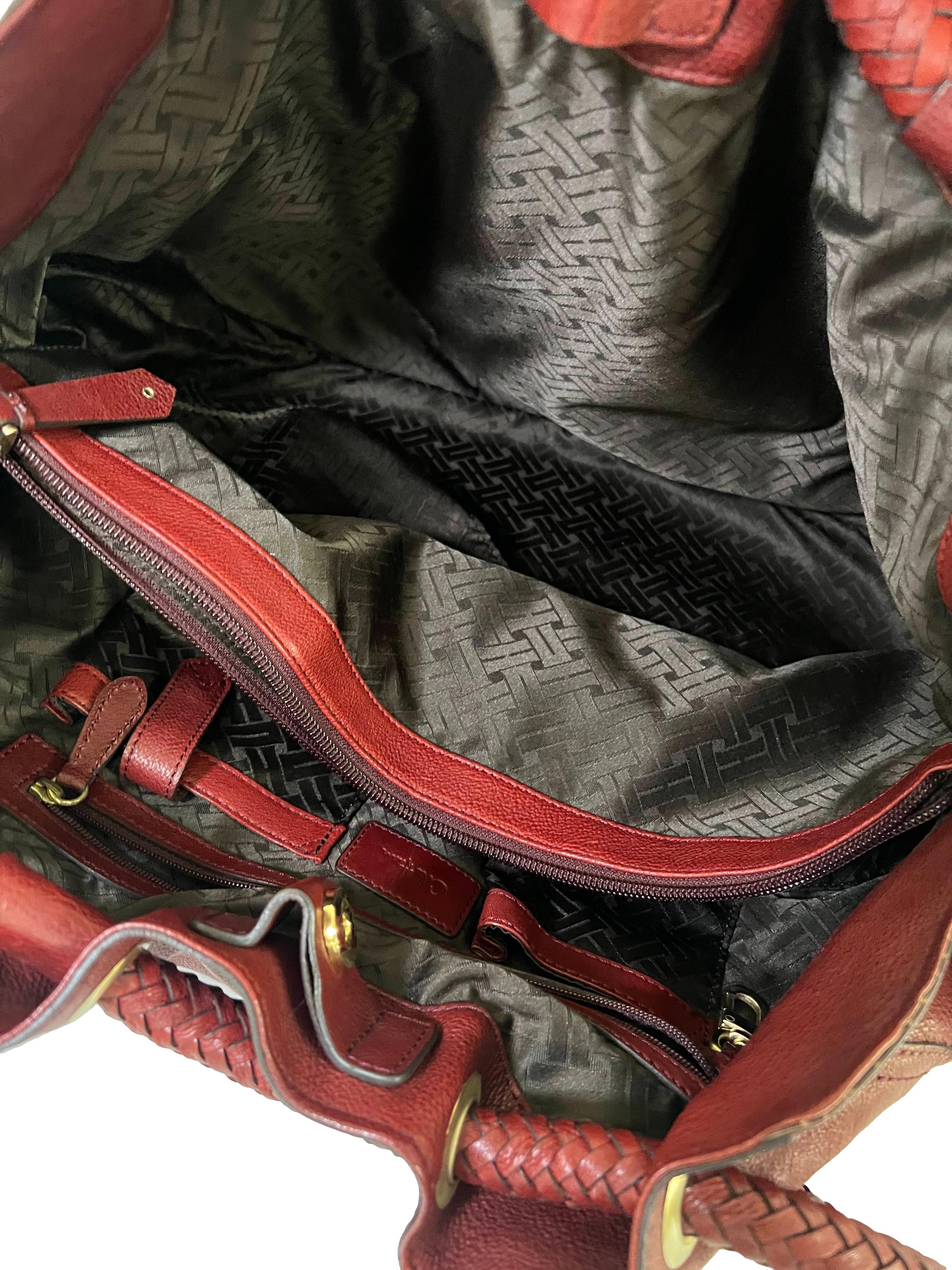 Red Leather Denny Bag Shoulder Bag CSN