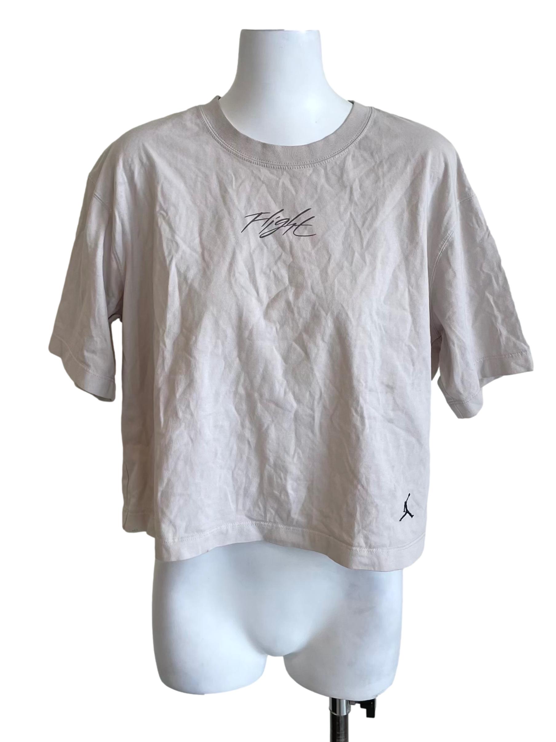 Salt Text Boxy Crop Tee