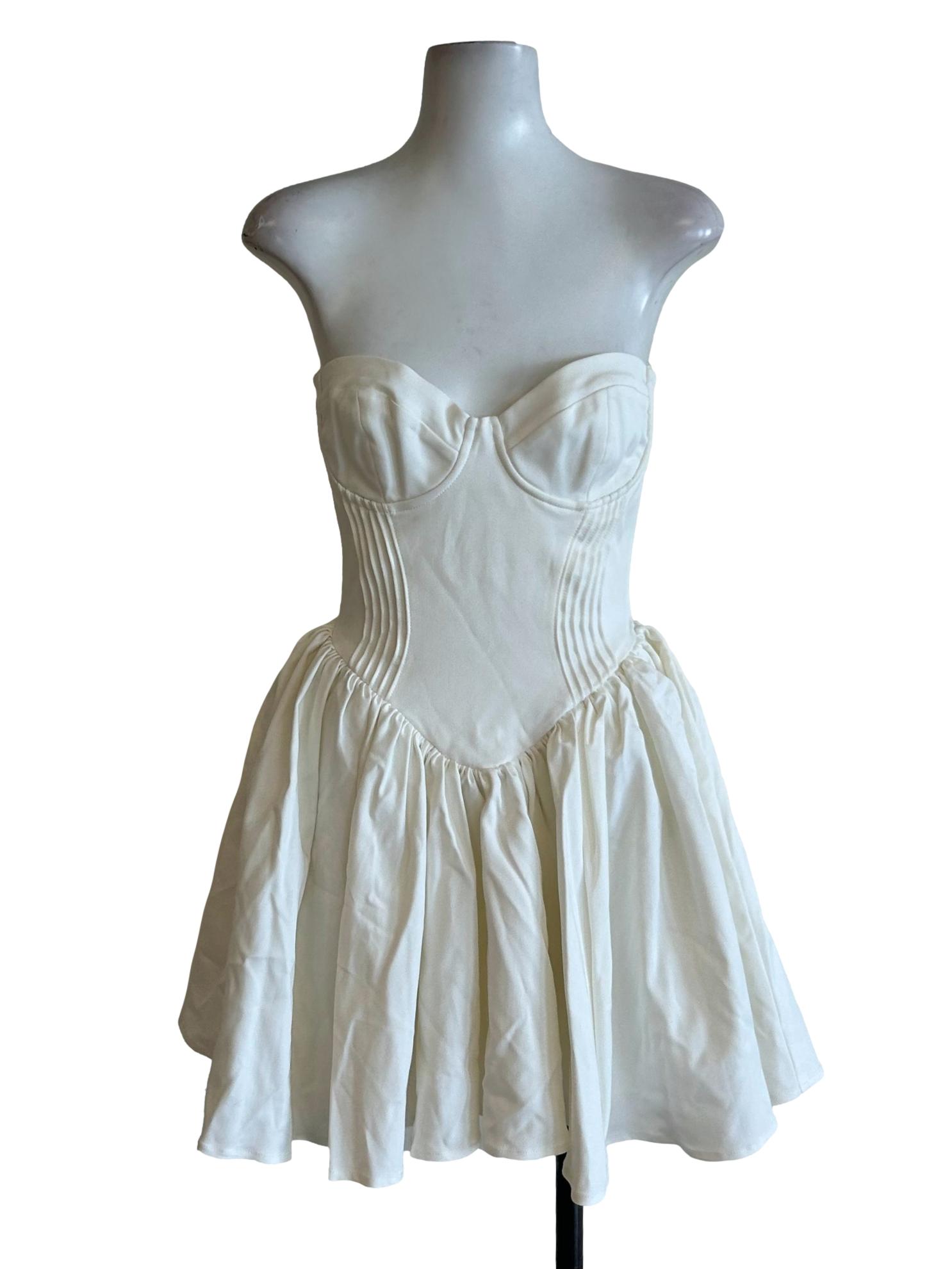 Ivory White Mini Dress