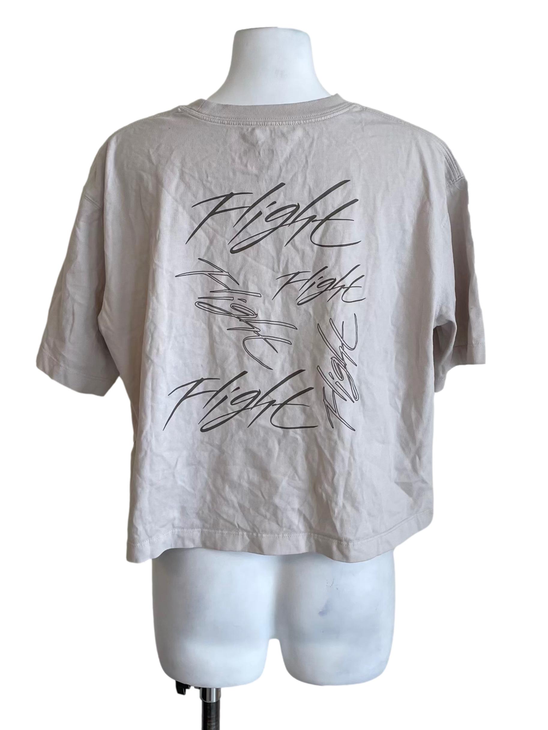 Salt Text Boxy Crop Tee