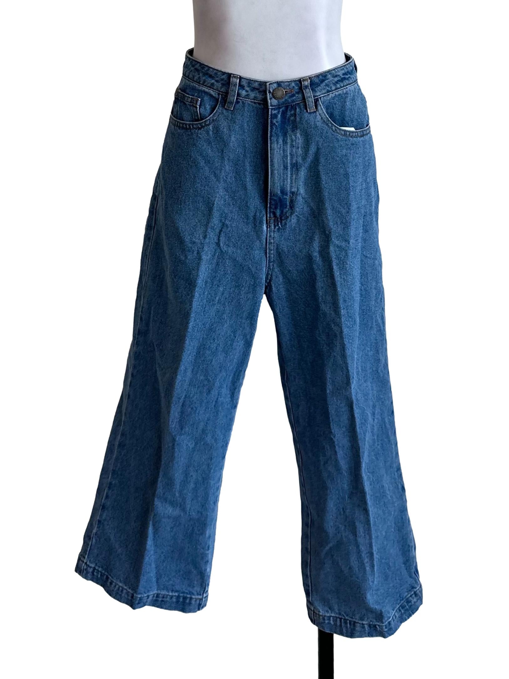 Blue Denim Straight Jeans