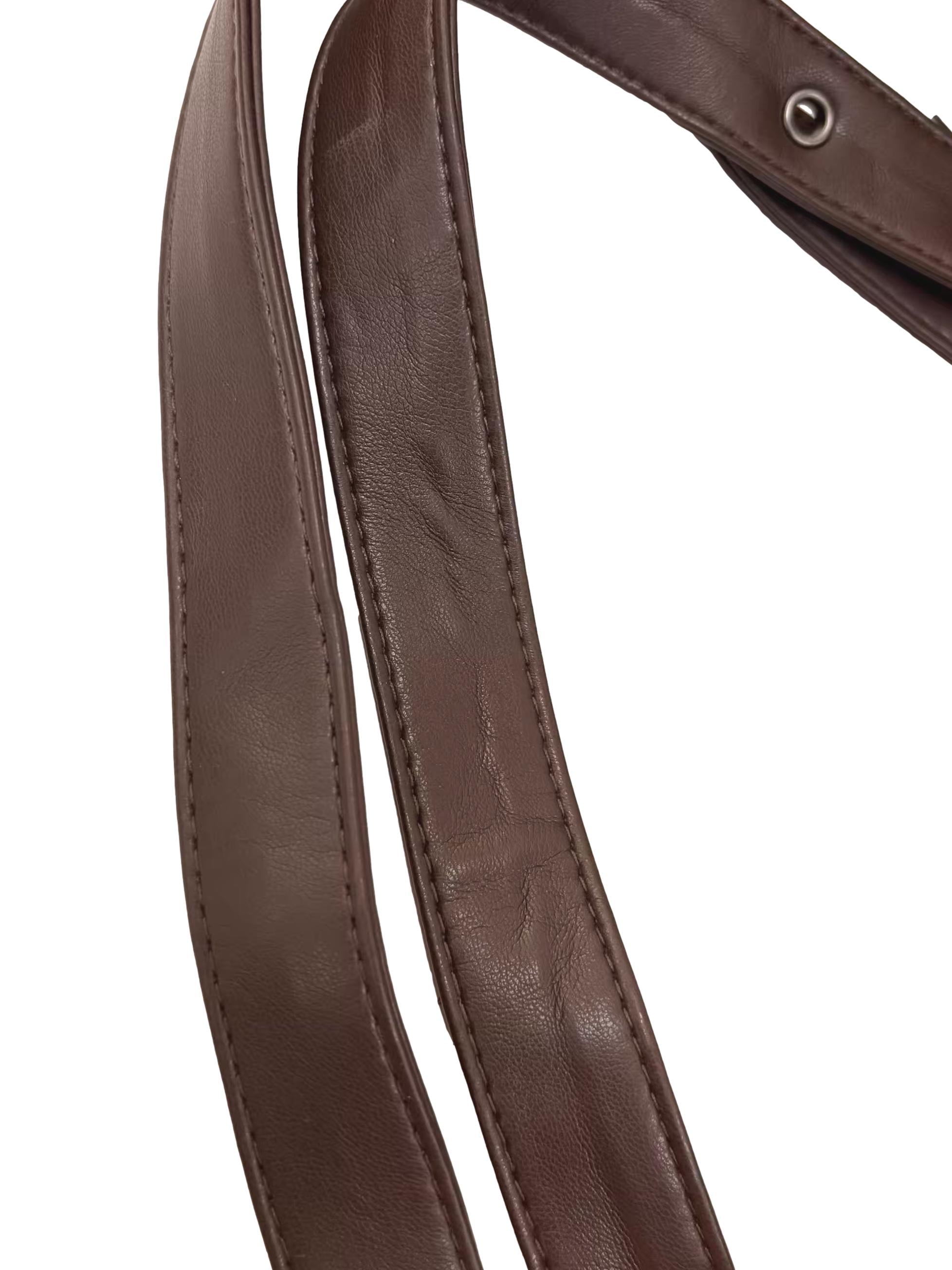 Chocolate Brown Pocket Utility Bag