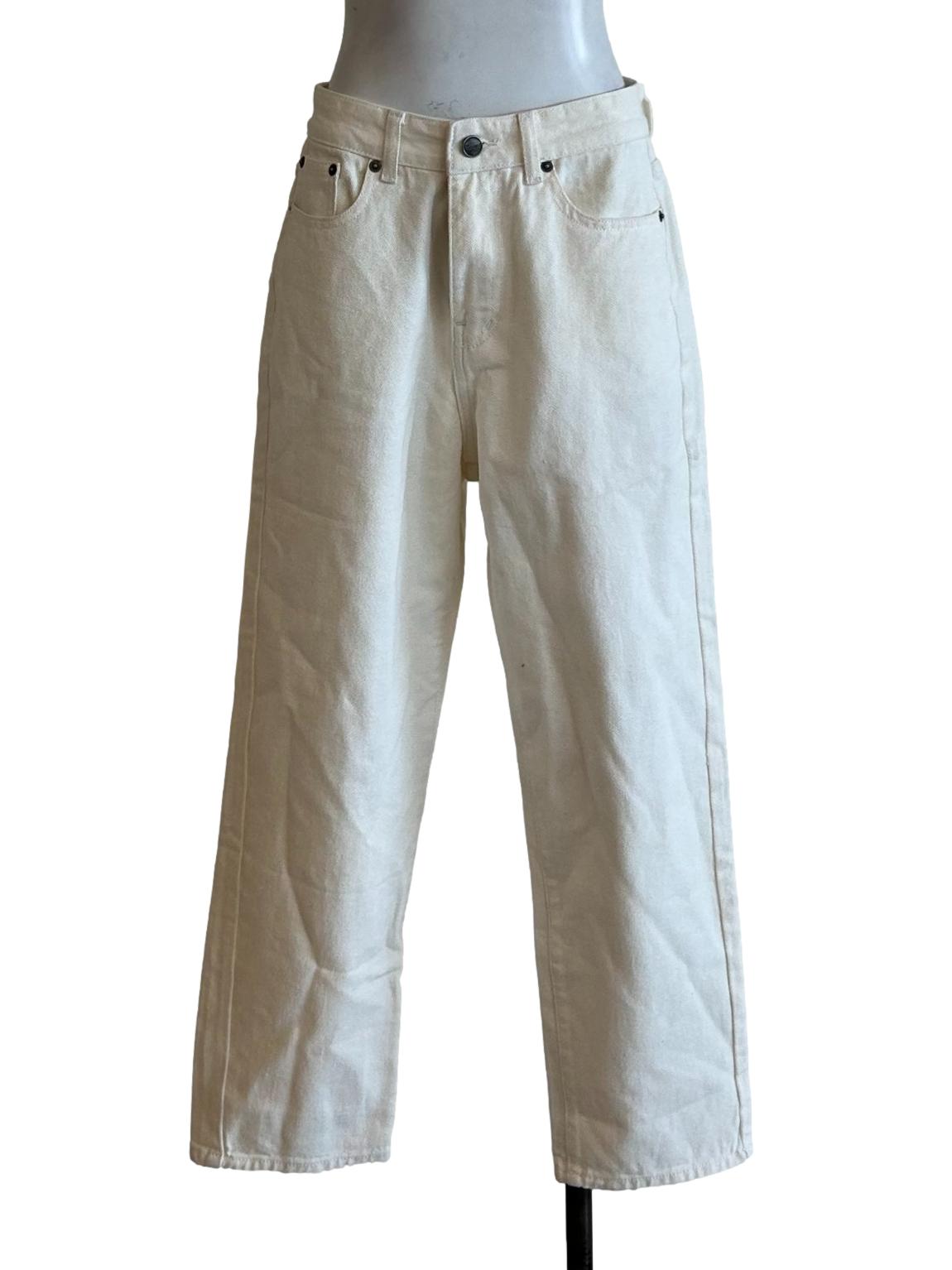 Ivory White Mom Jeans