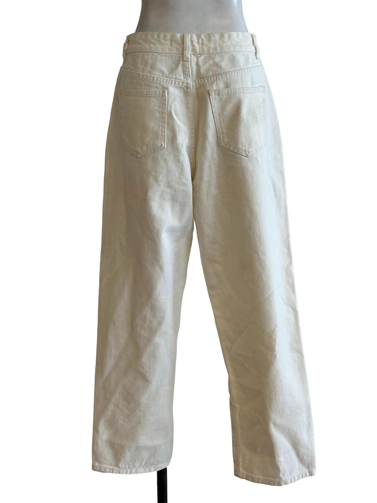 Ivory White Mom Jeans