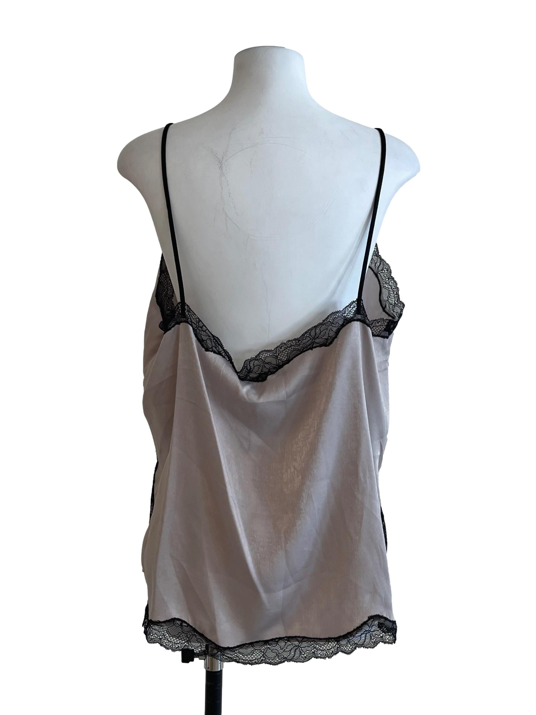 Taupe Brown Spaghetti Strap Sleeveless Top