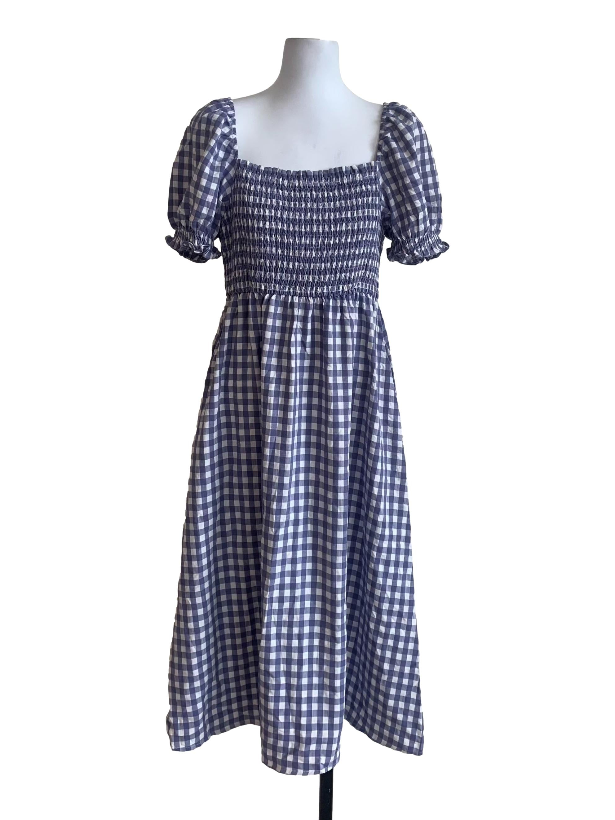 Purple Gingham Dress